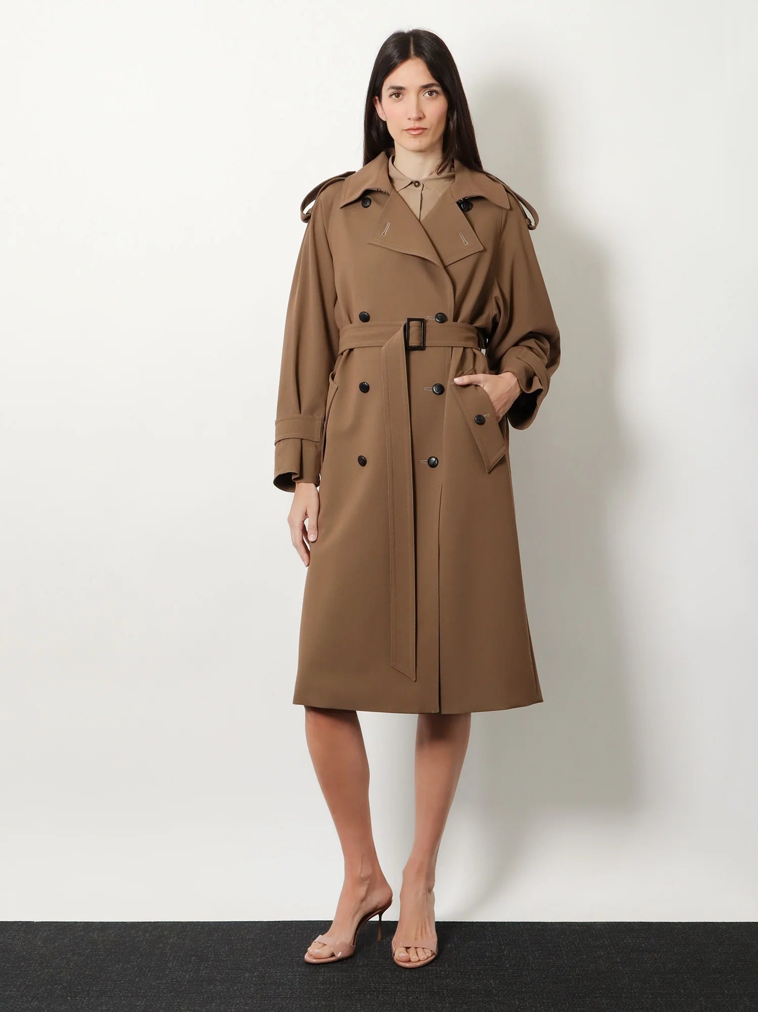 Mxmcerto virgin wool trench