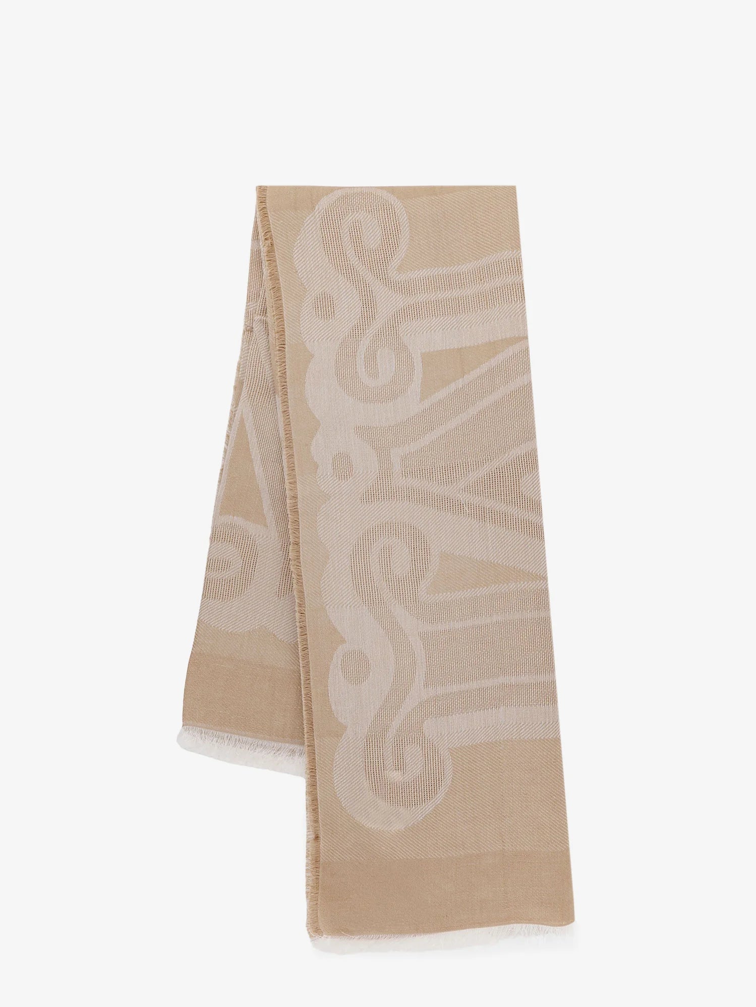 Modal, linen and cotton blend scarf