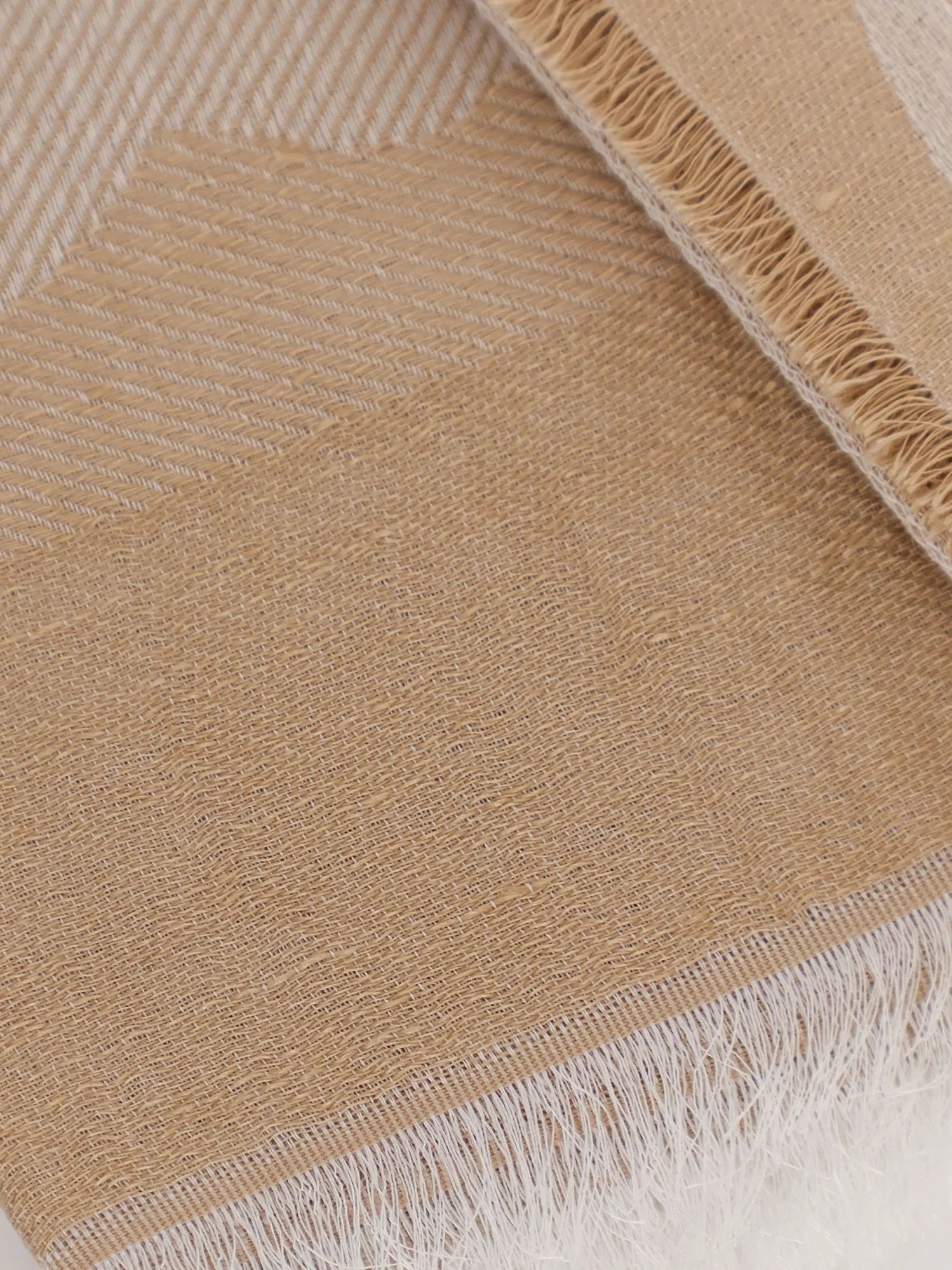 Modal, linen and cotton blend scarf