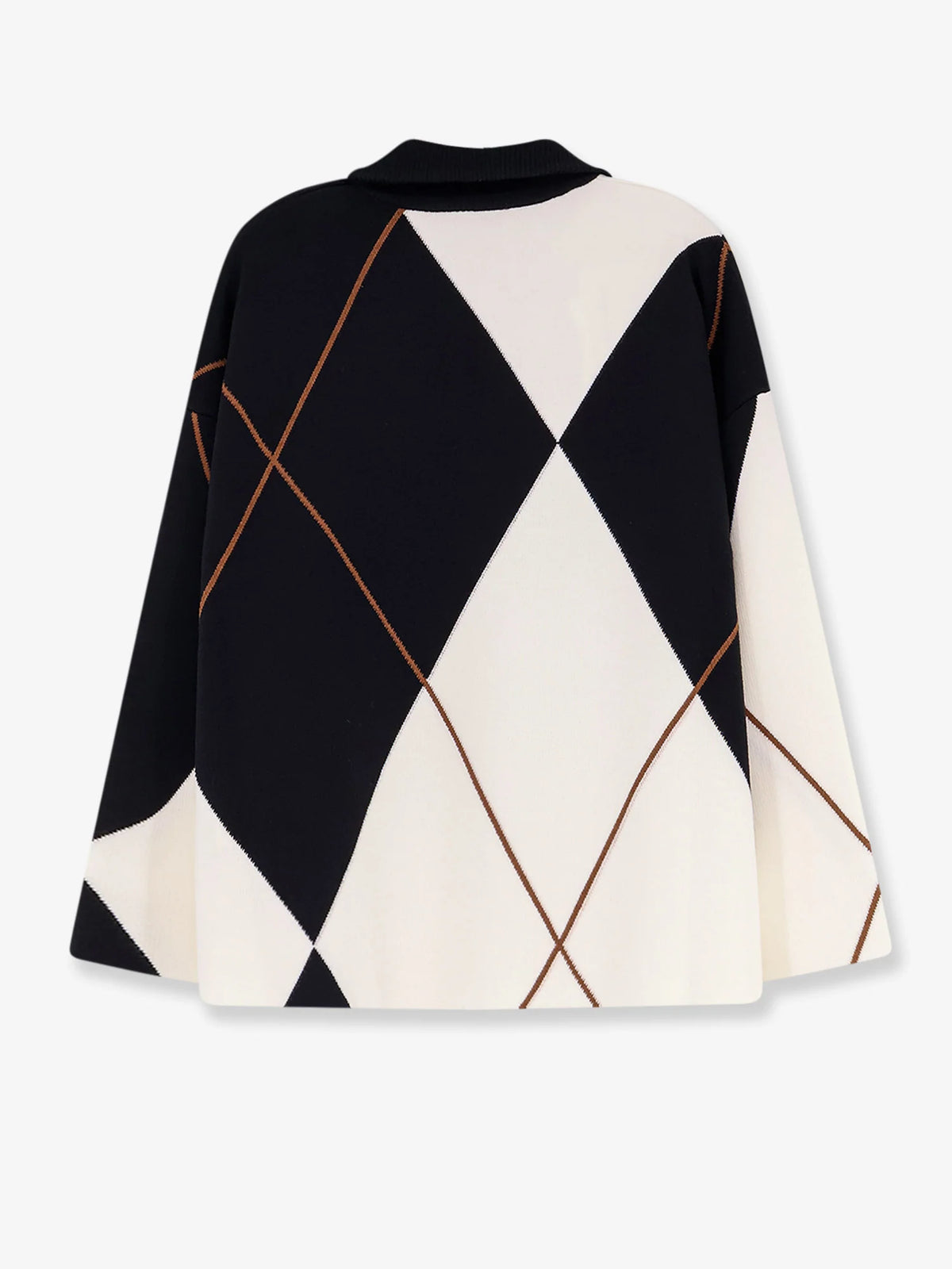 Mxmsala argyle pattern virgin wool sweater