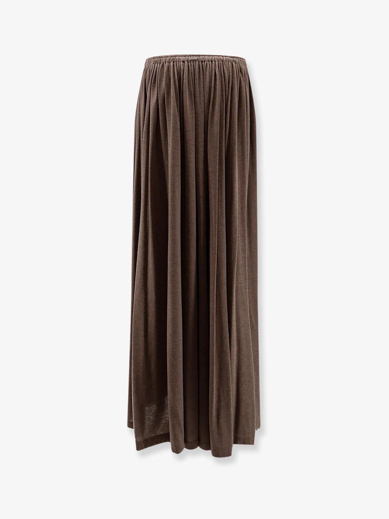 MXMLivrea pleated jersey long skirt