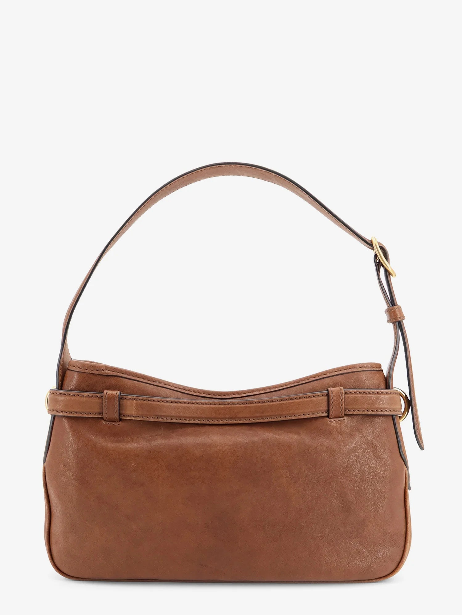 Aventure leather bag with embossed front logo