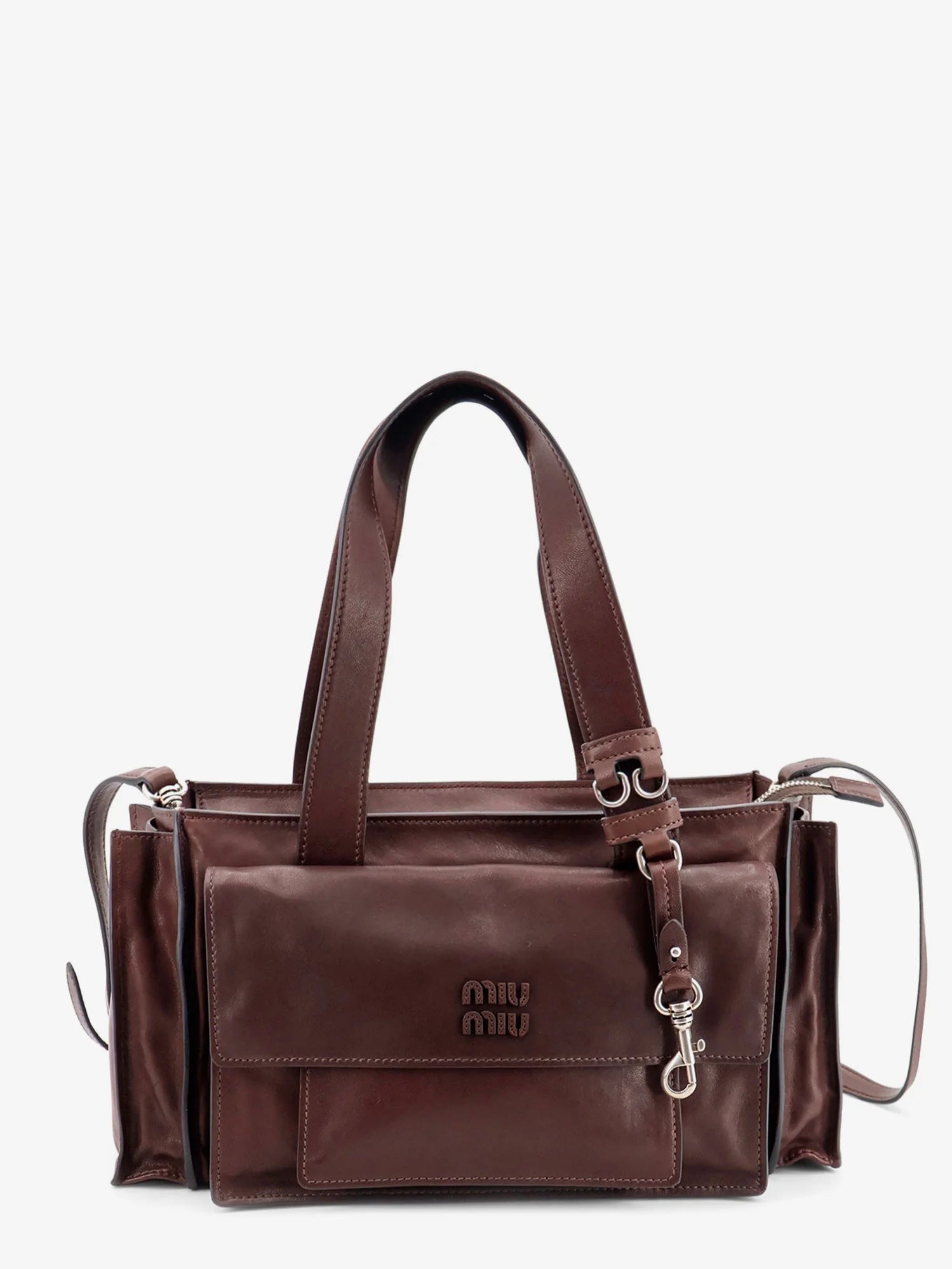 Utilitaire leather crossbody bag