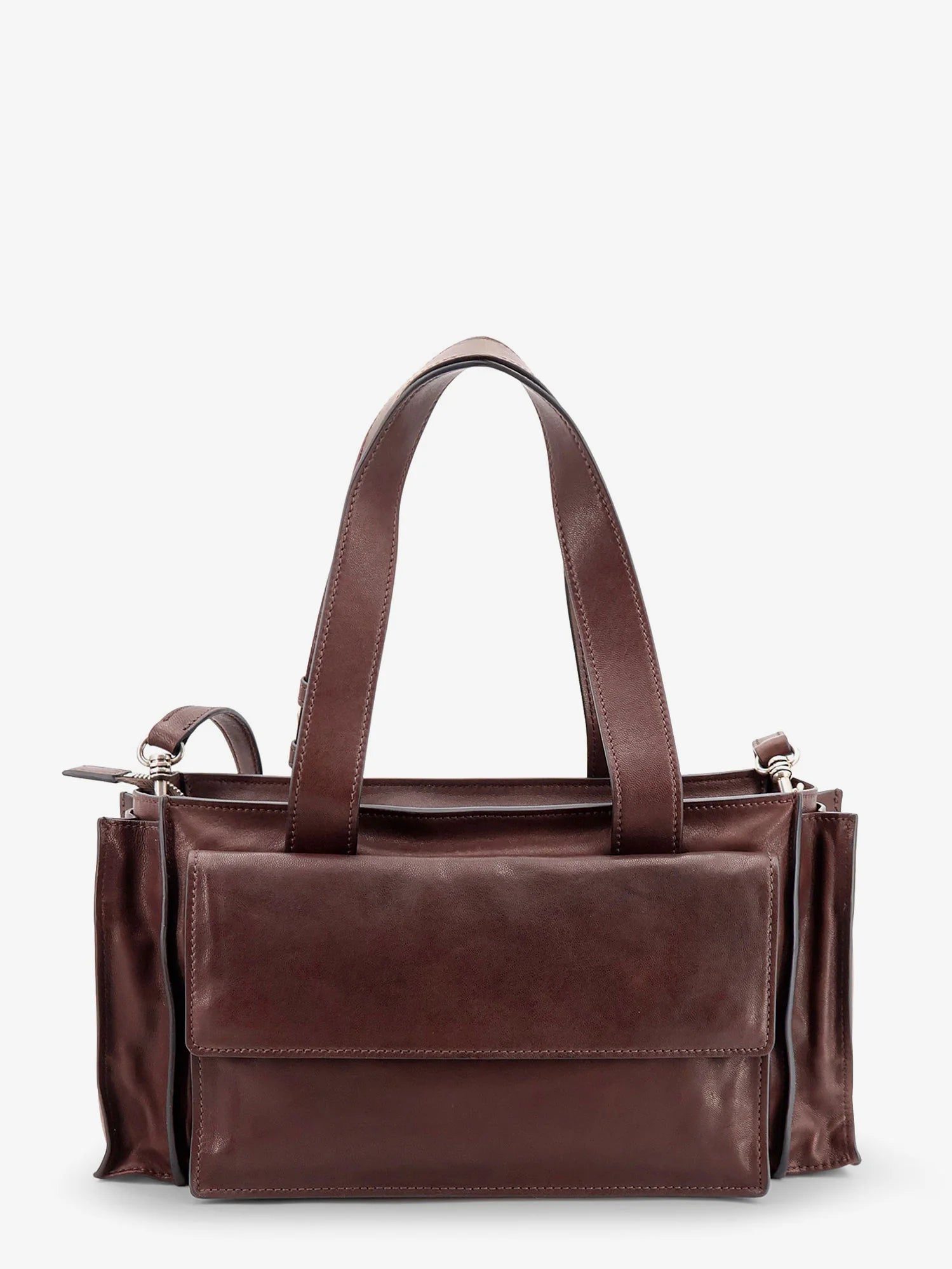 Utilitaire leather crossbody bag