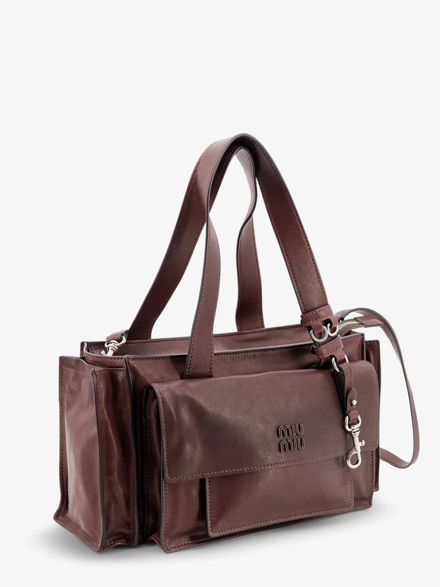 Utilitaire leather crossbody bag