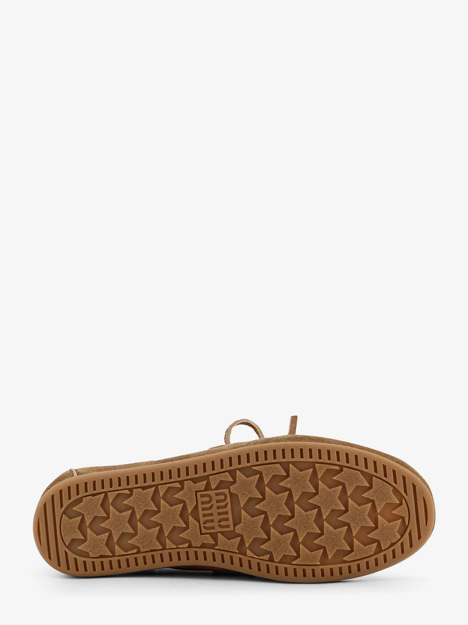 Suede loafers with embroidered logo