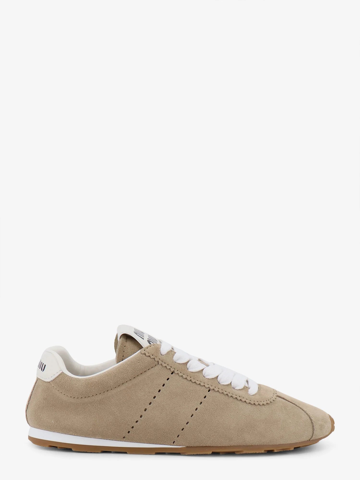 Plume vintage silver leather sneakers