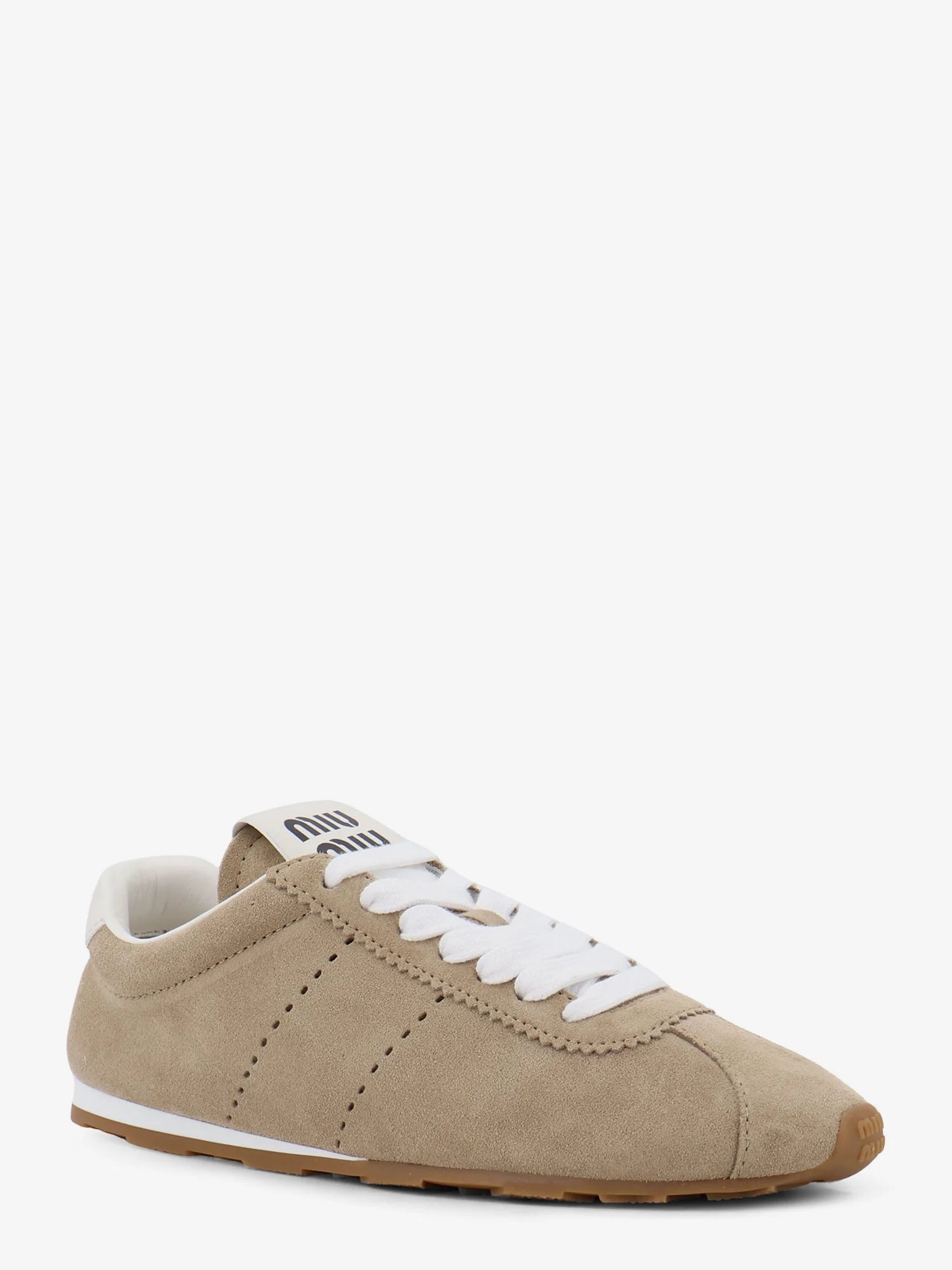 Plume vintage silver leather sneakers