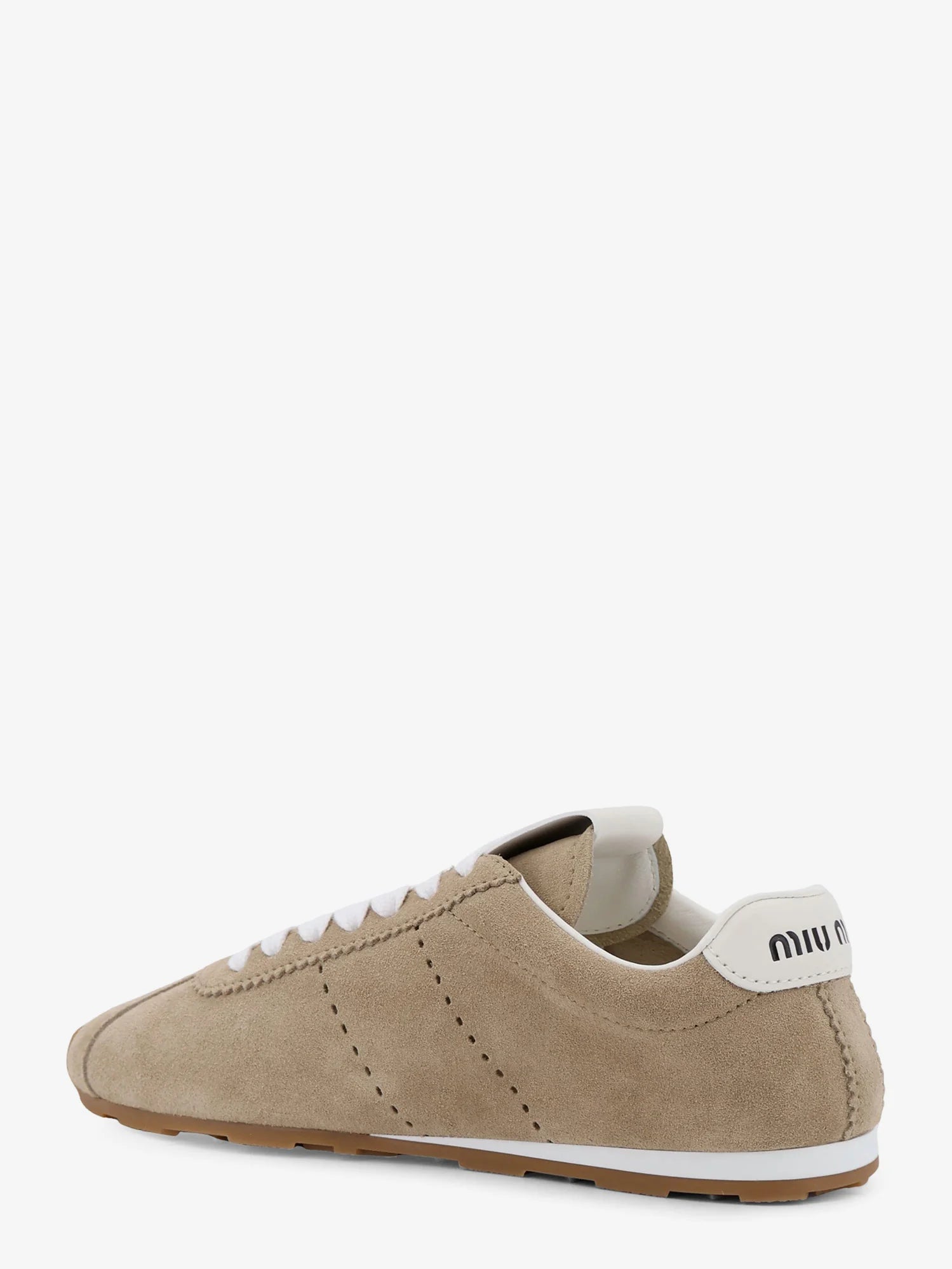 Plume vintage silver leather sneakers
