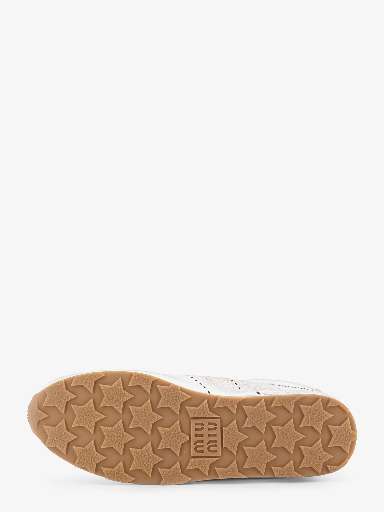 Plume vintage silver leather sneakers