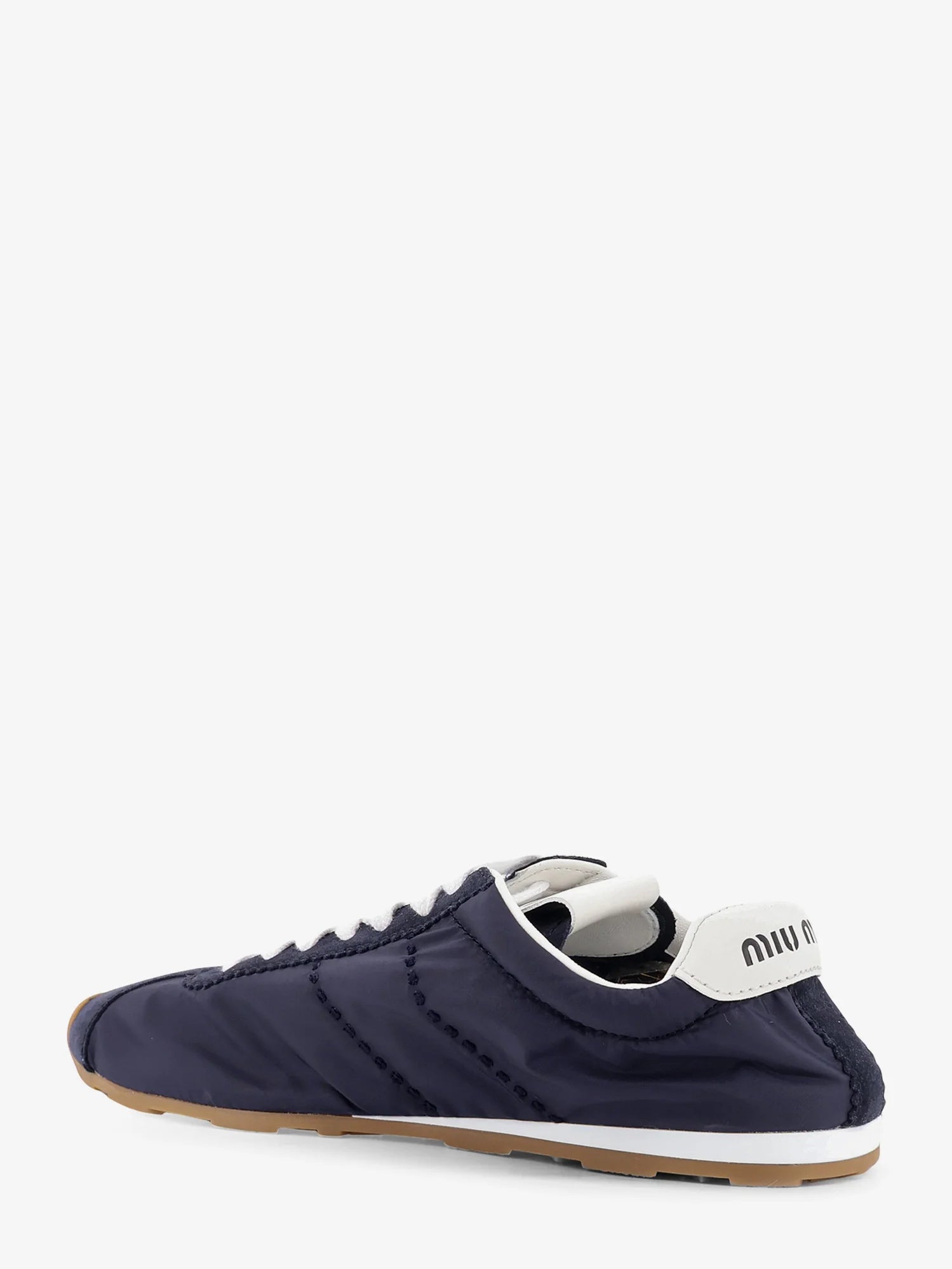 Nylon and suede sneakers