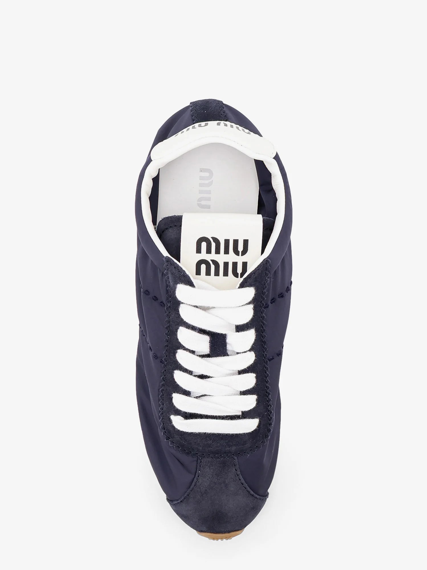 Nylon and suede sneakers