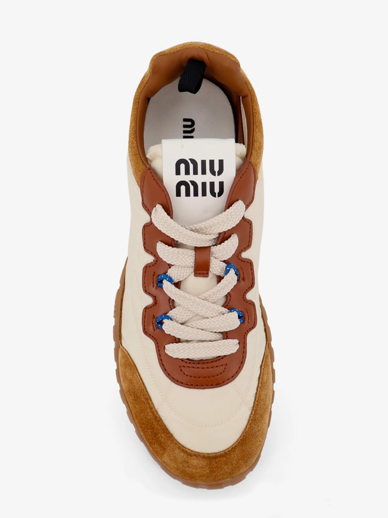 Tyre technical fabric and suede sneakers
