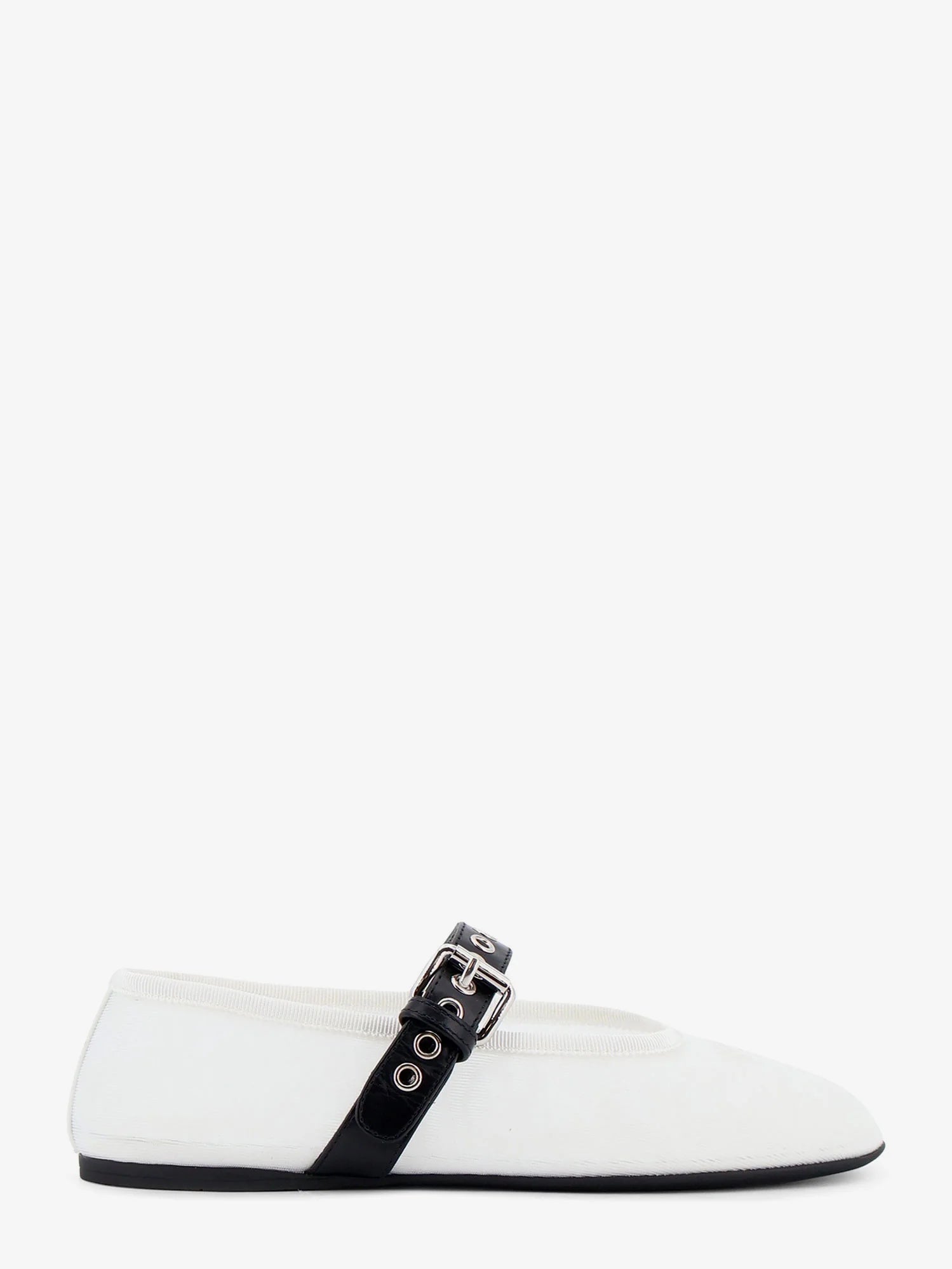 Mesh fabric ballerinas