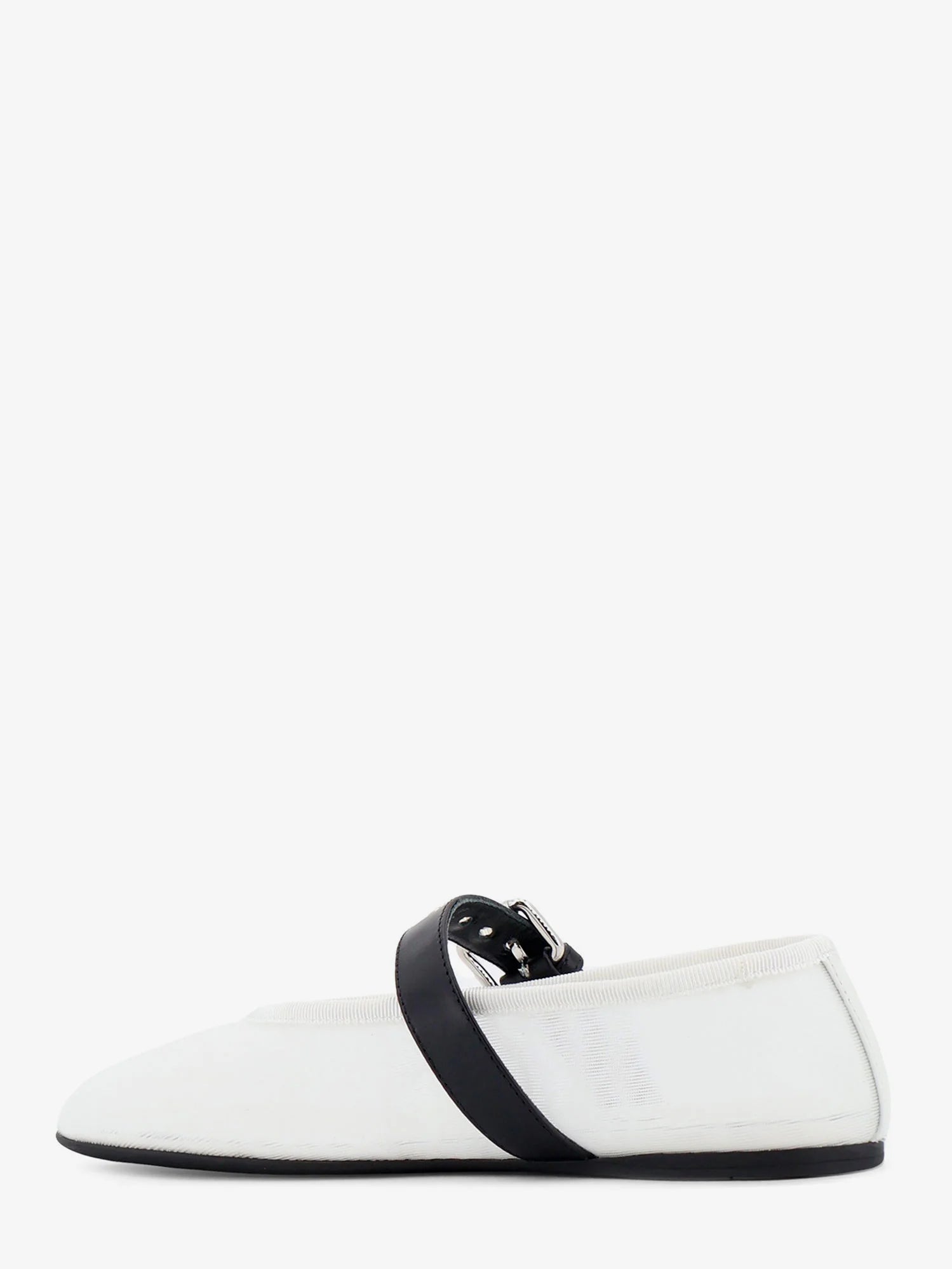Mesh fabric ballerinas