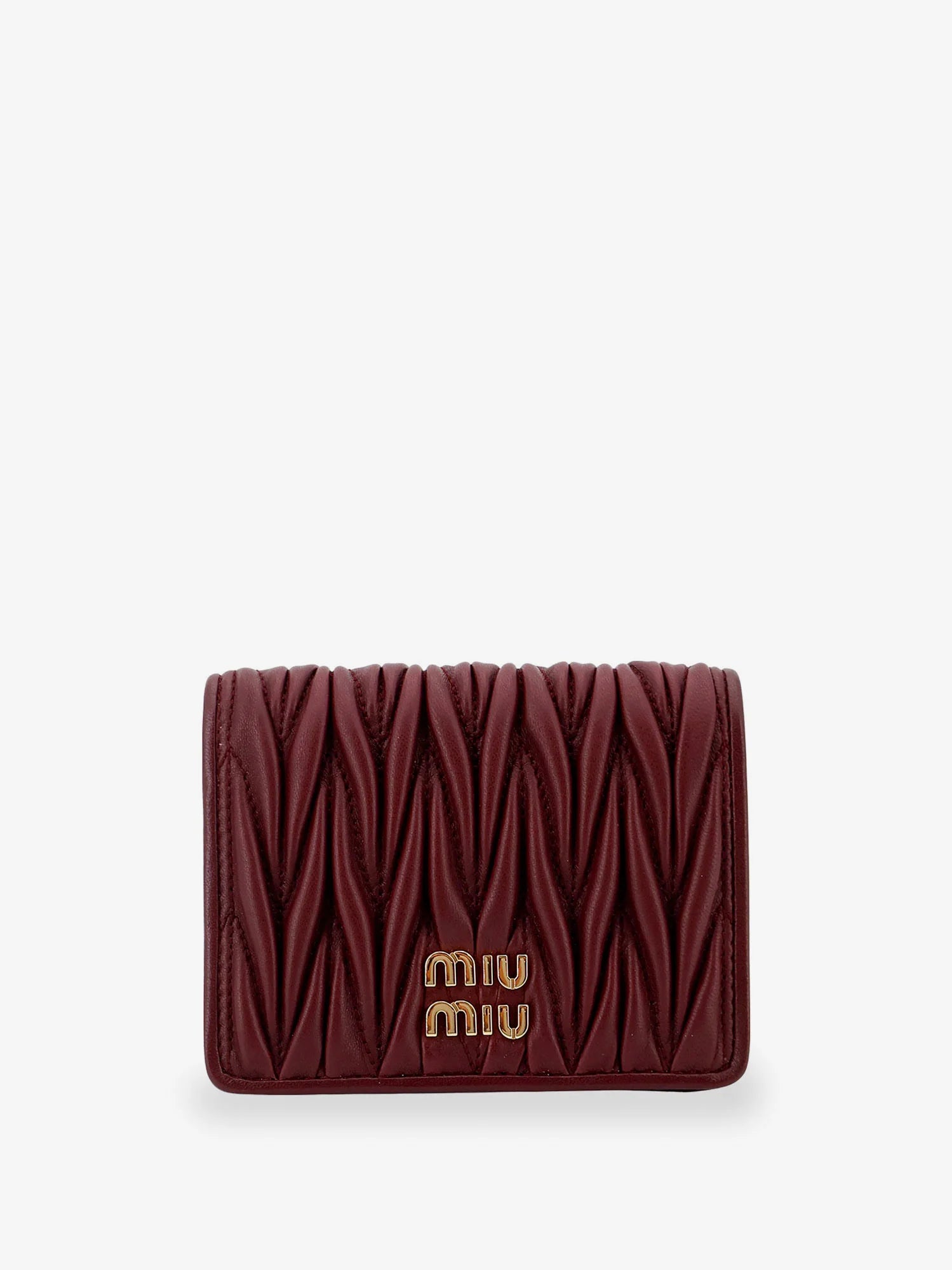 Quilted leather wallet