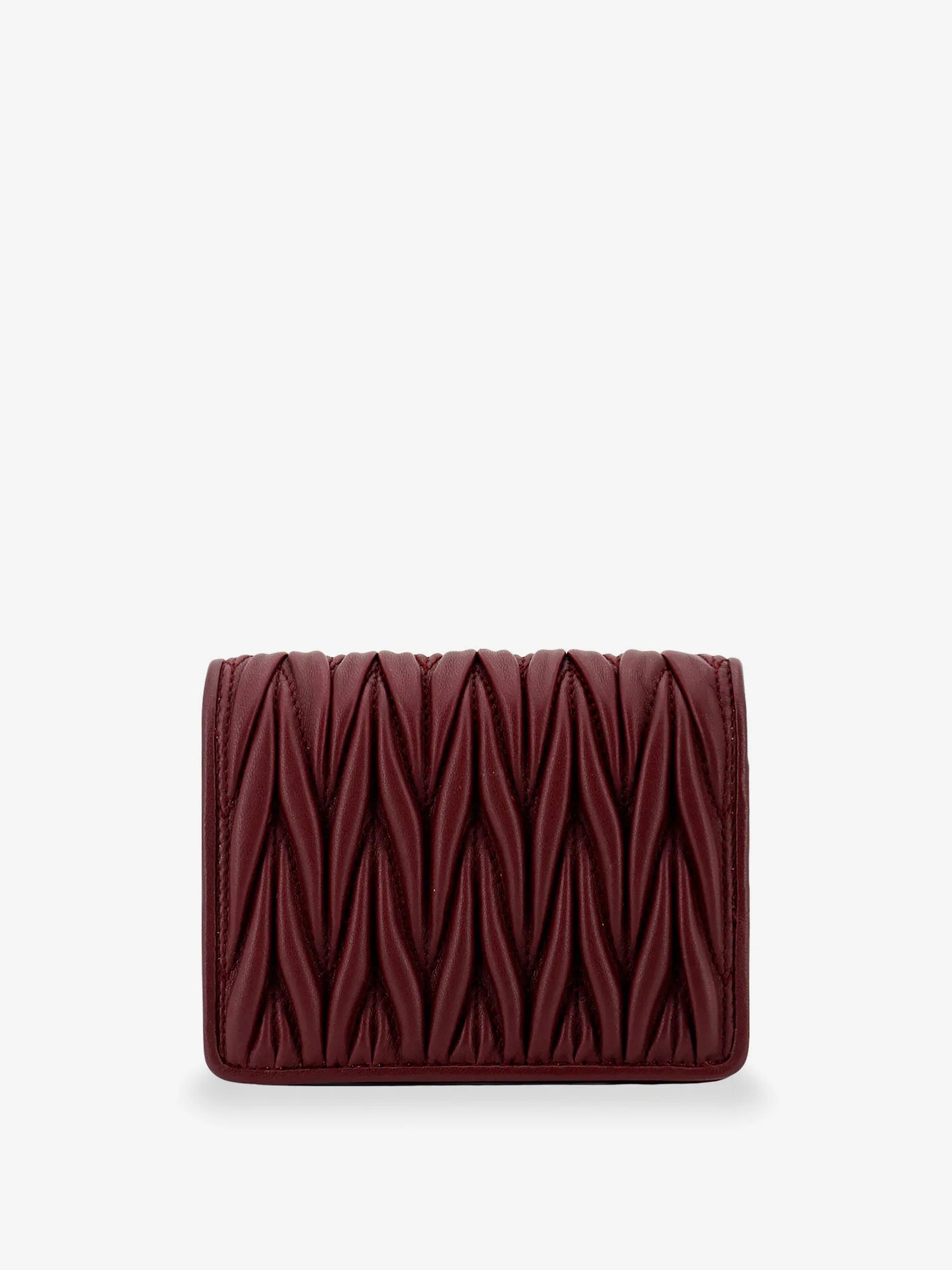 Quilted leather wallet