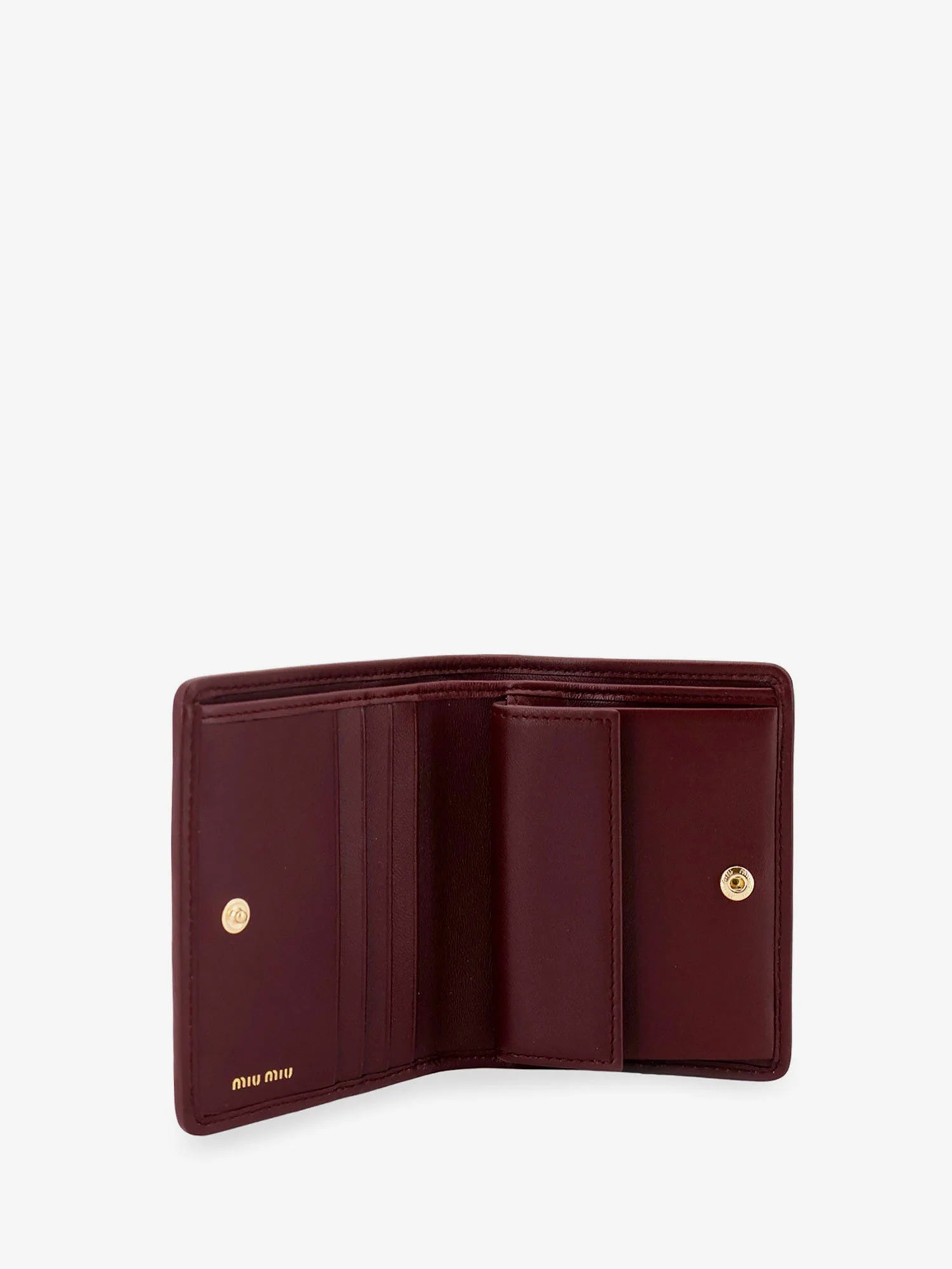 Quilted leather wallet