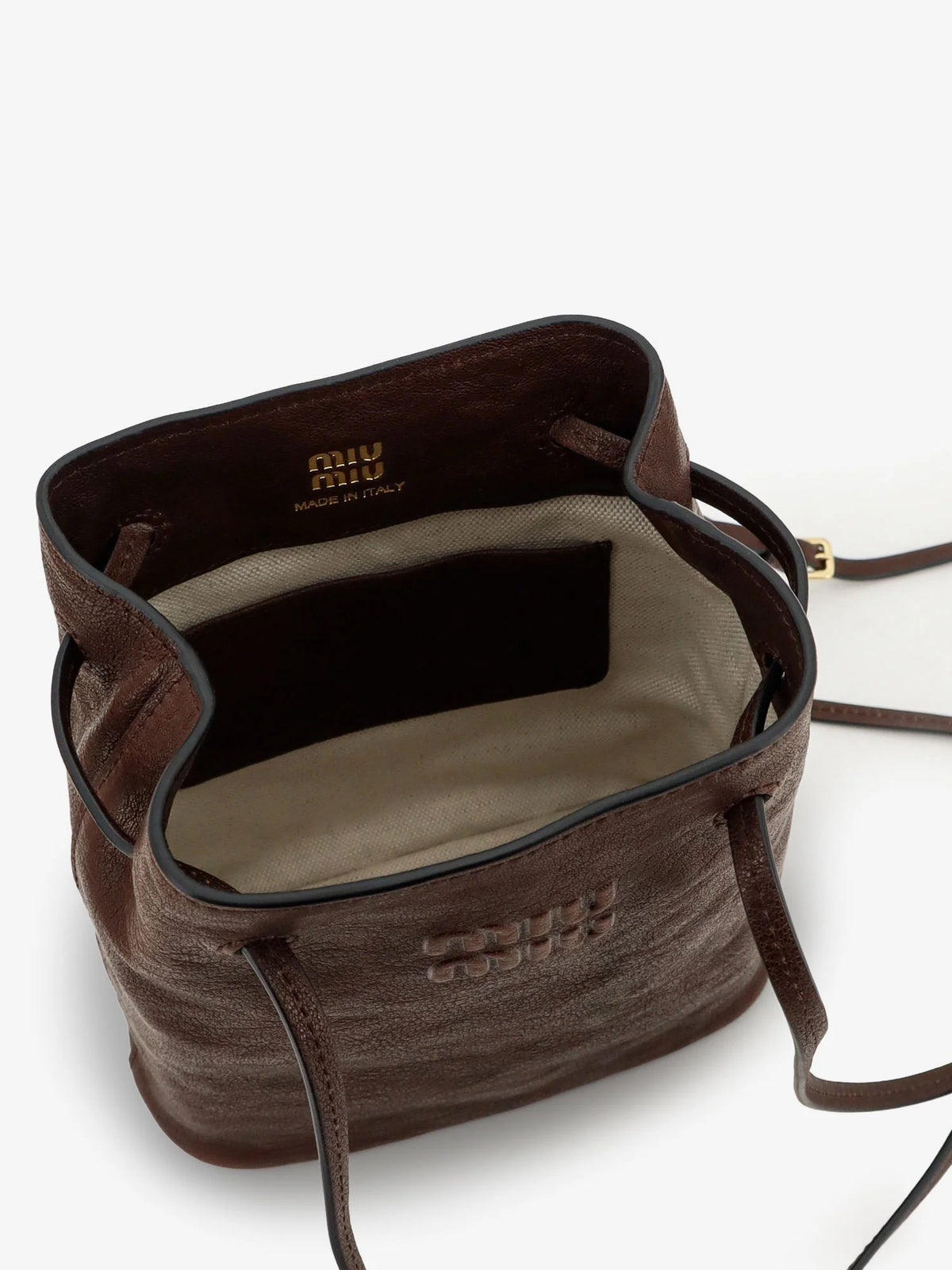 Leather mini crossbody bag