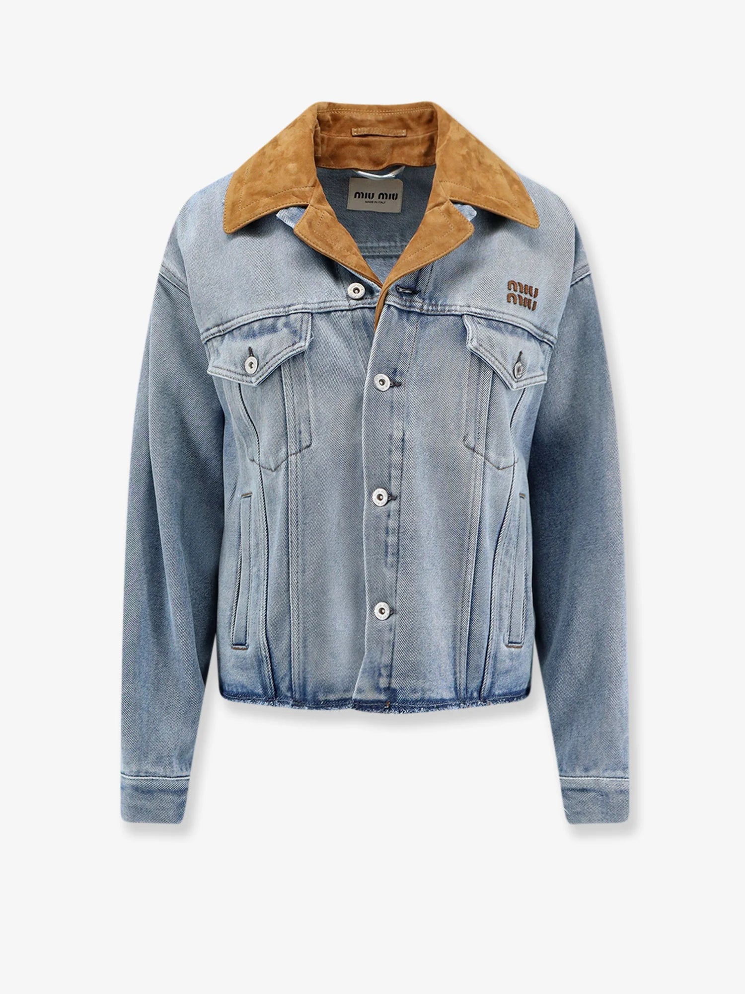 Denim Jacket with suede detail