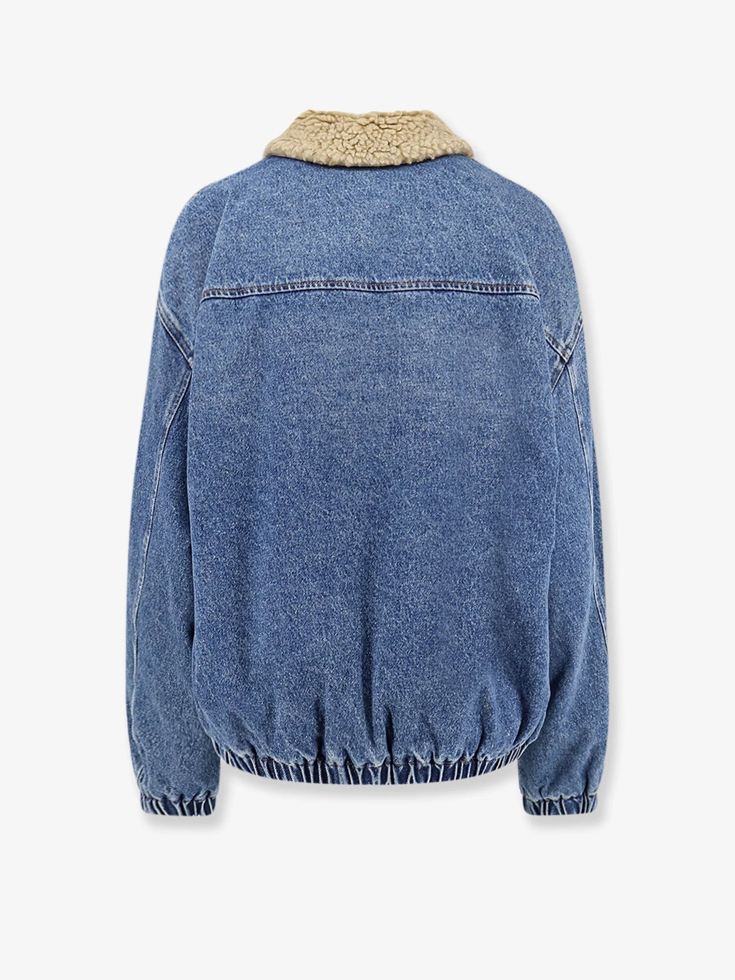 Denim Jacket with Lettering Logo patch
