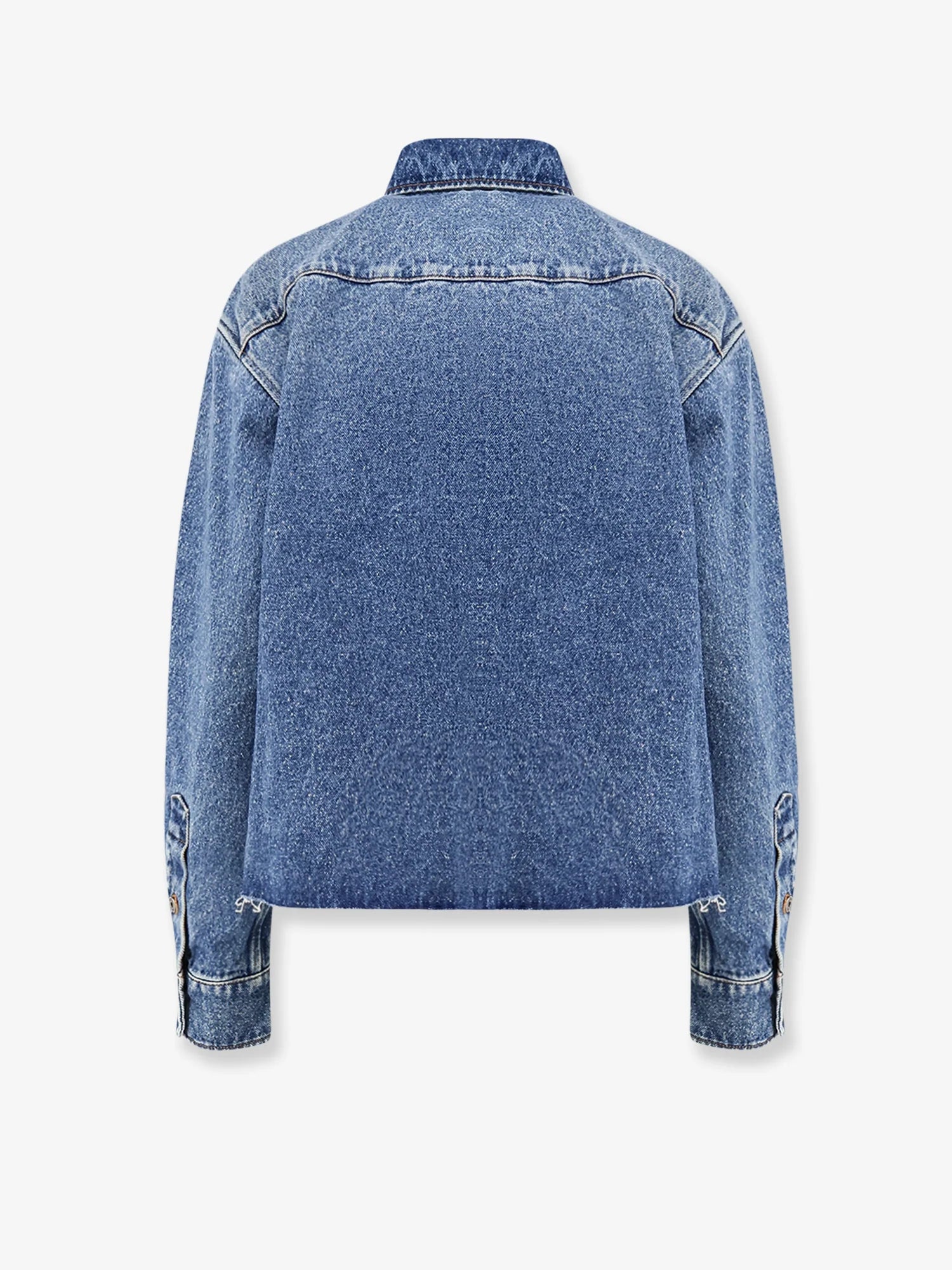 Denim shirt with Logo Patch