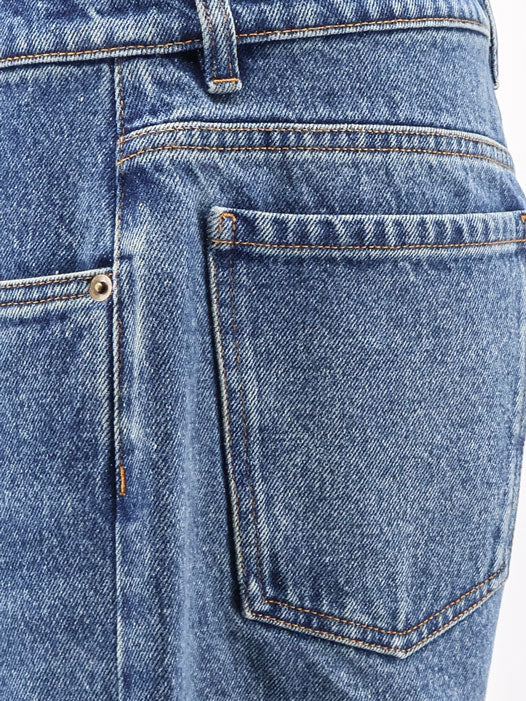 Blue denim jeans