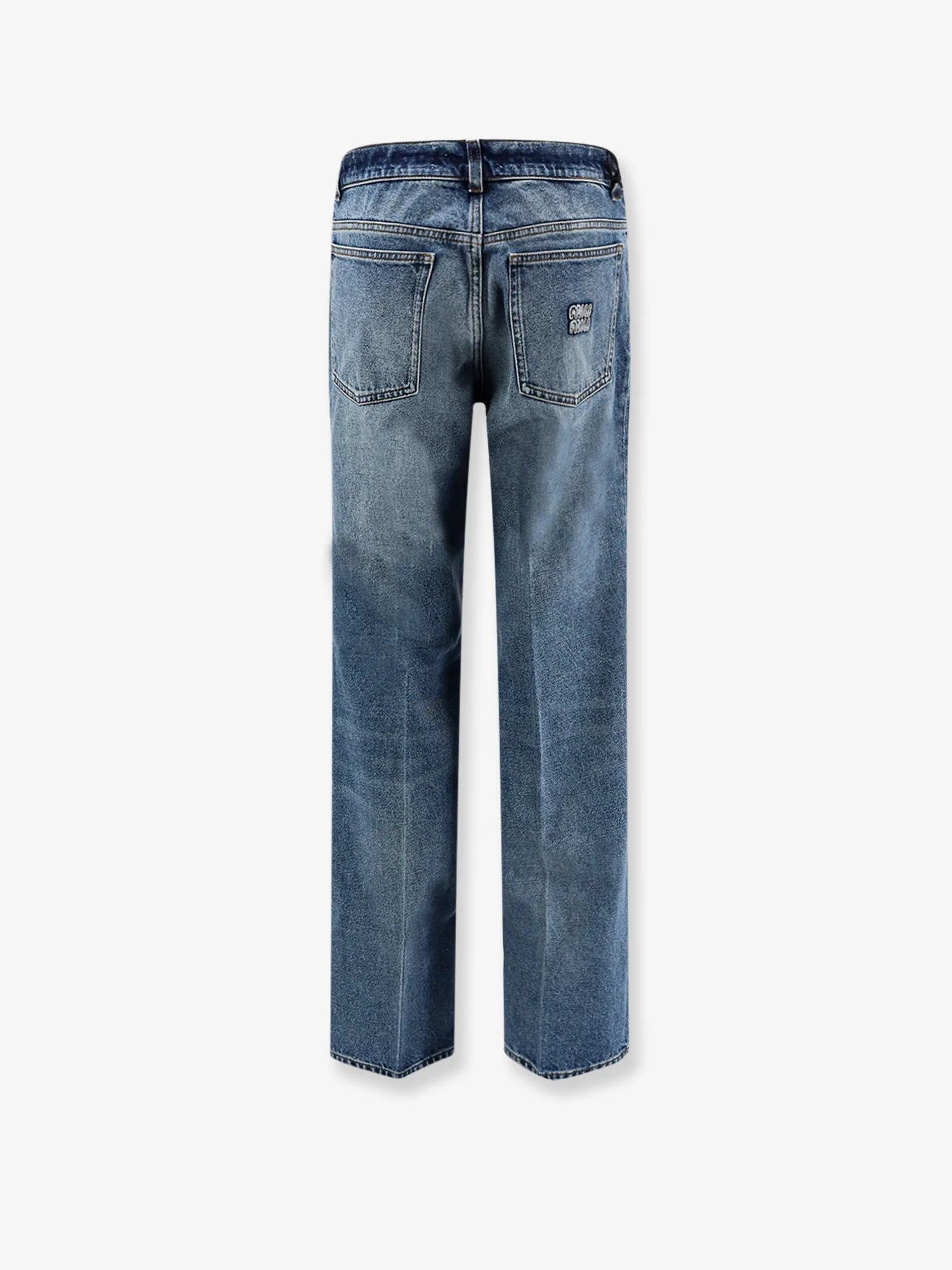 Blue denim jeans