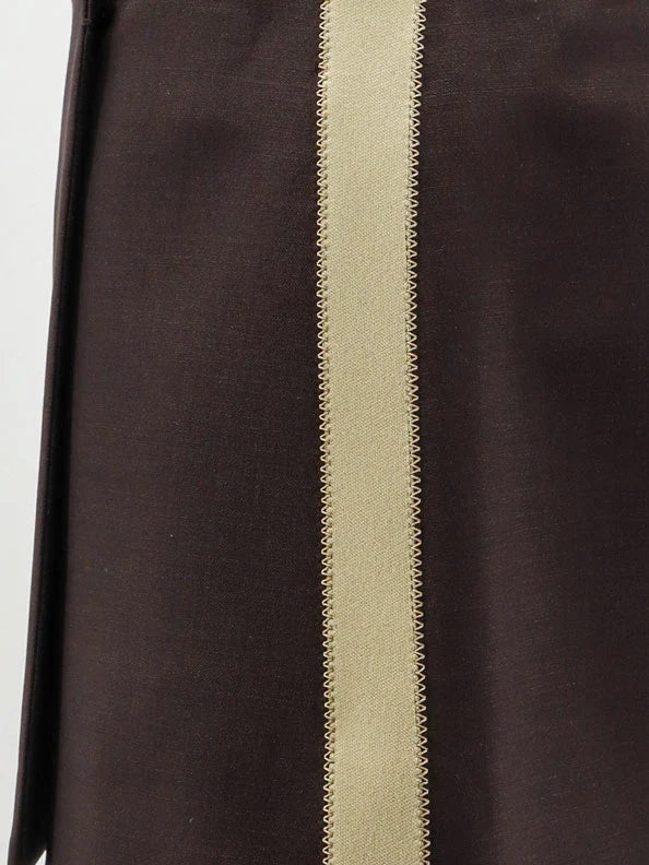 Mohair and virgin wool mini skirt