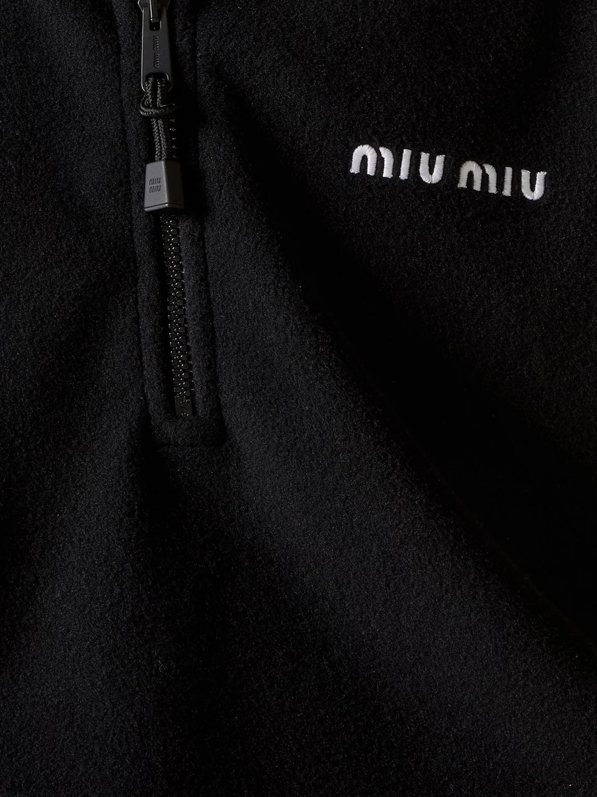 Fleece sweatshirt with Lettering Logo embroidery