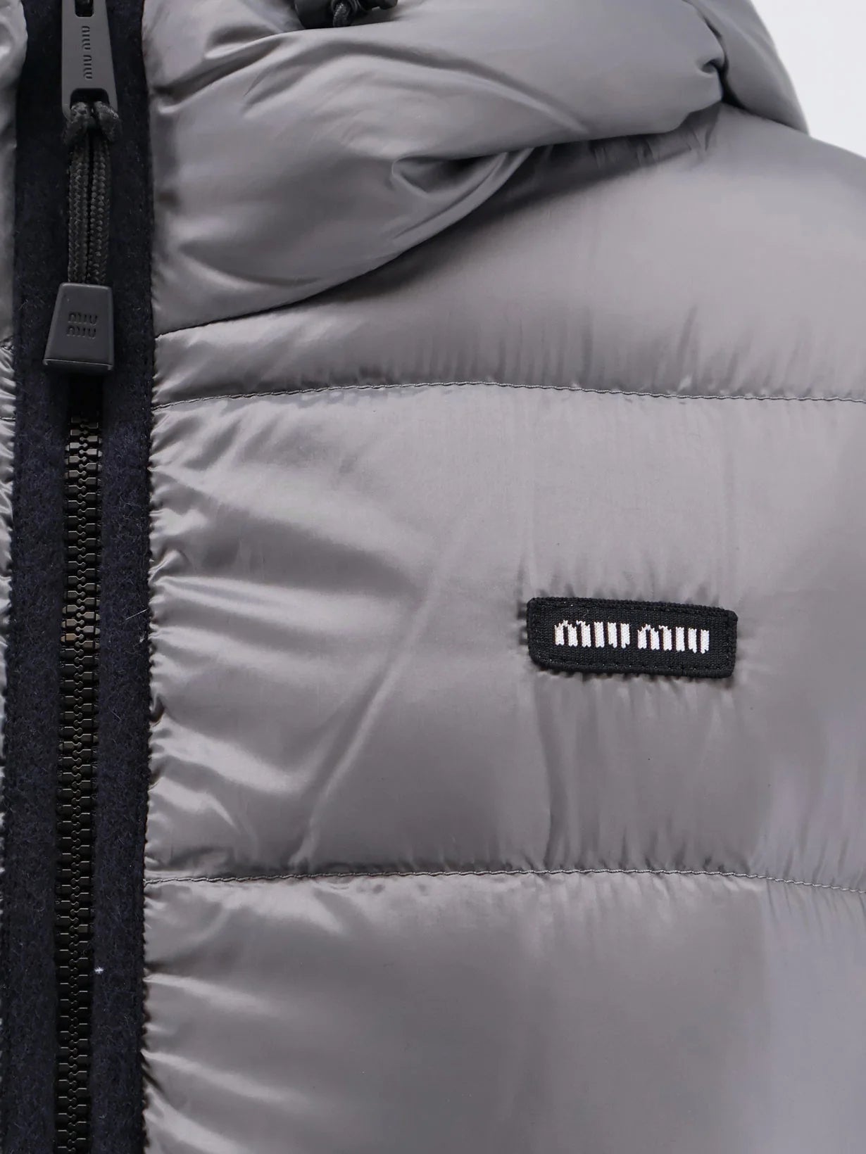 Recycled material down jacket