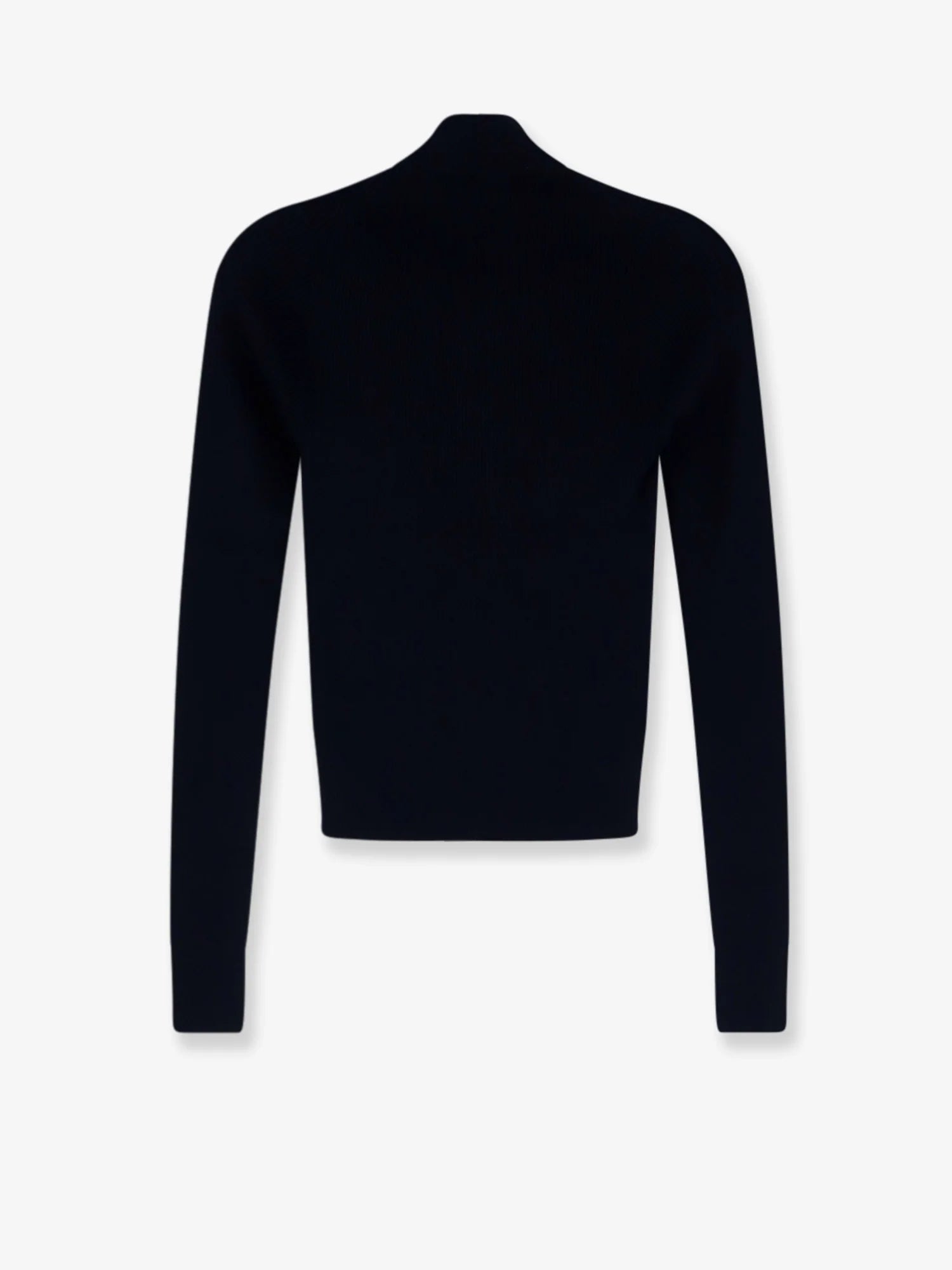 Cotton cardigan with front logo inlay