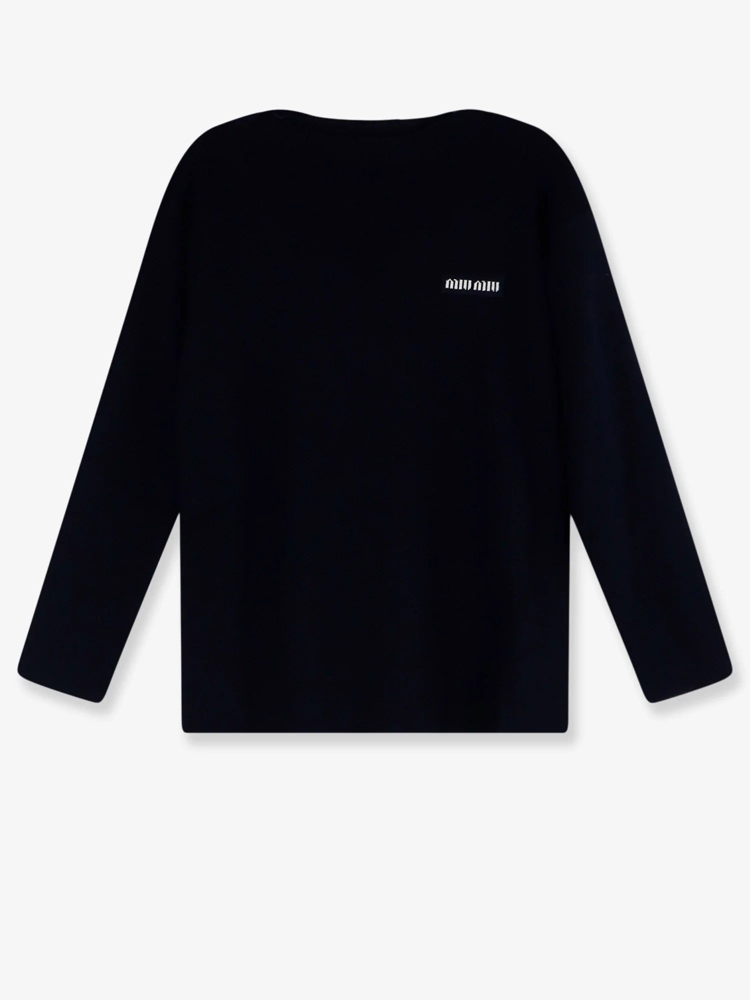 Wool sweater with lettering logo