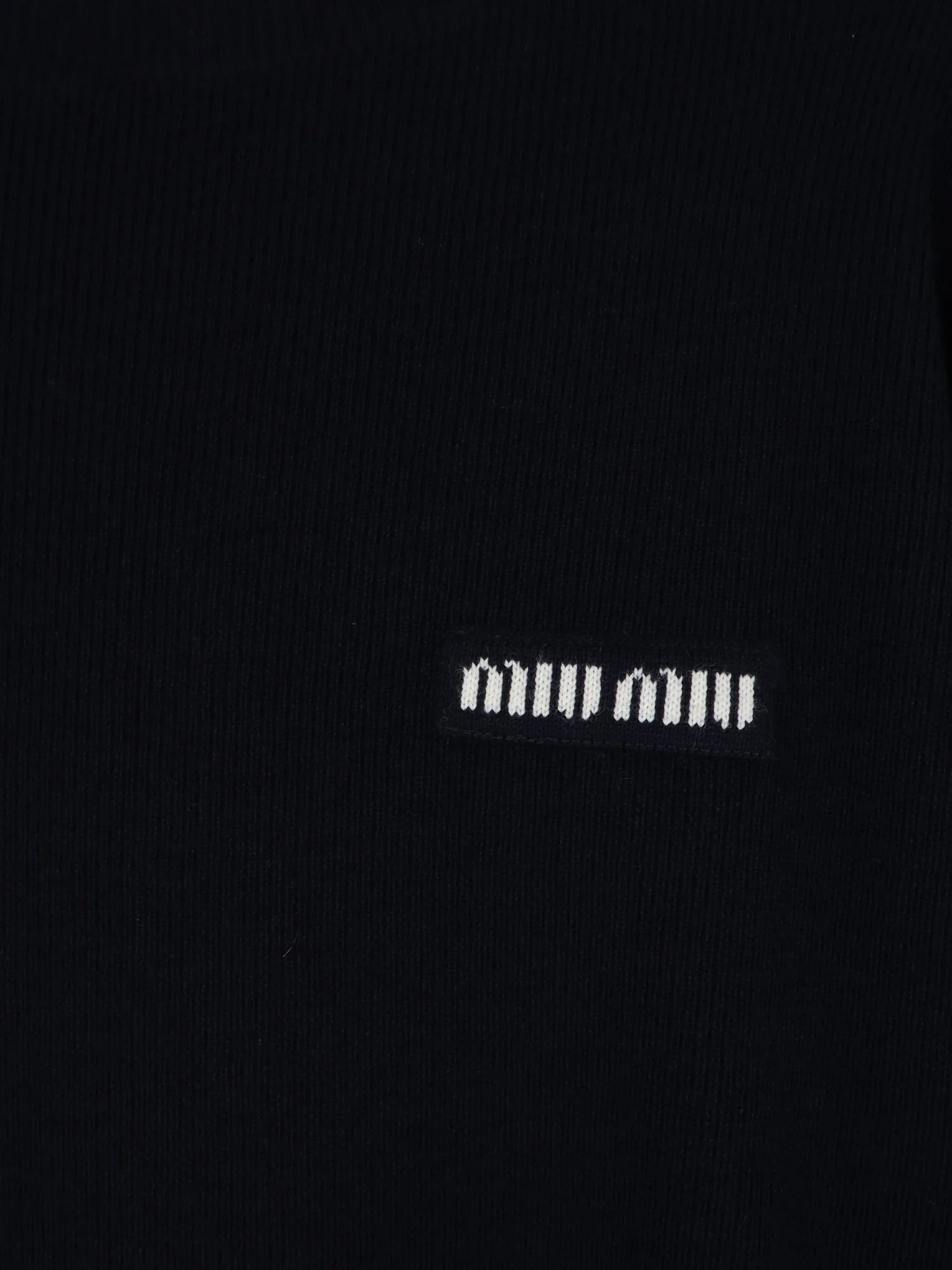 Wool sweater with lettering logo