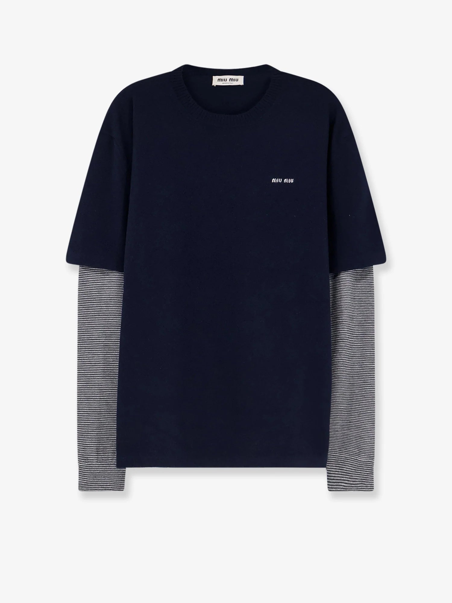 Blend of virgin wool, cashmere and silk sweater