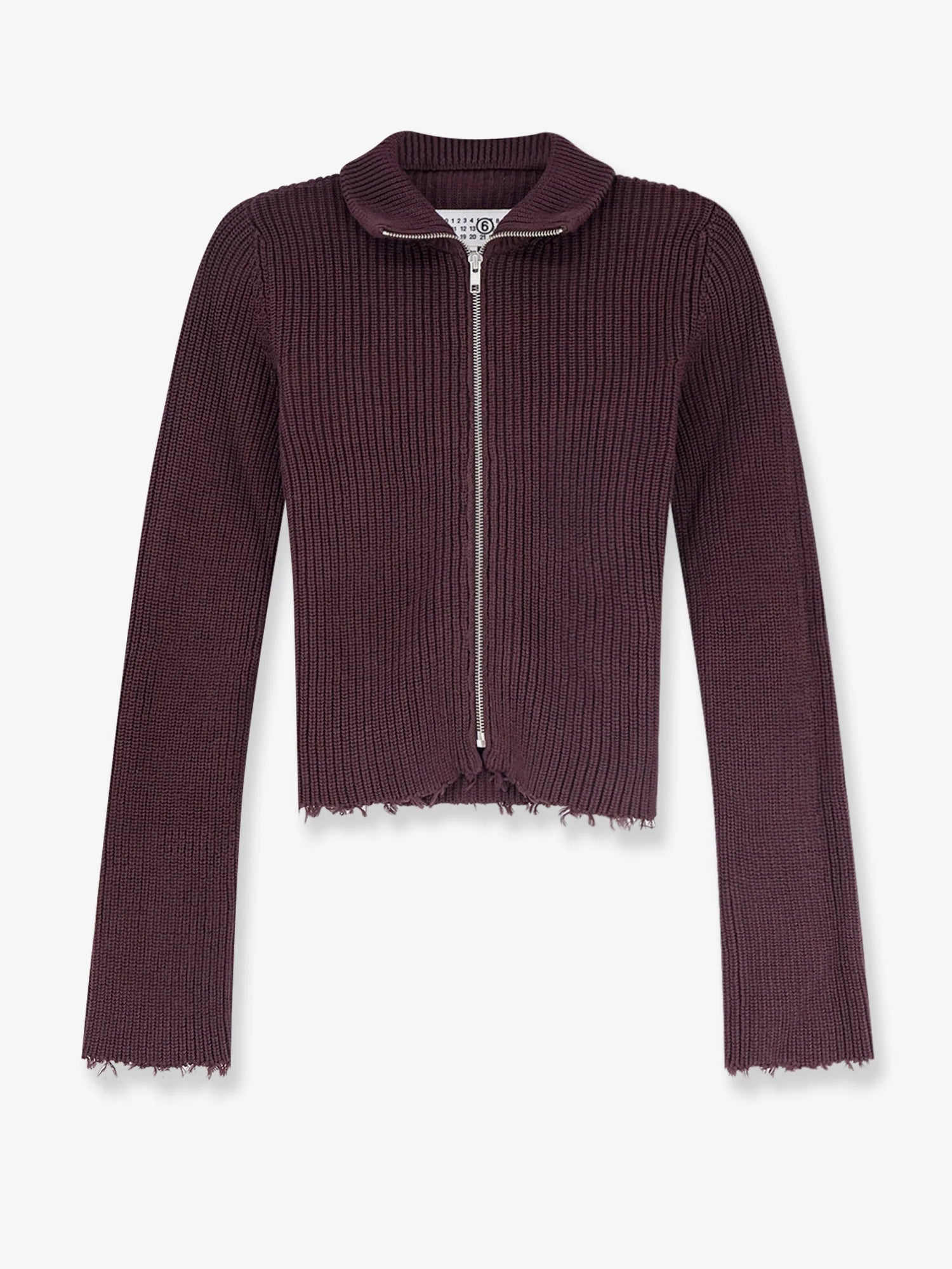 Ribbed cotton cardigan