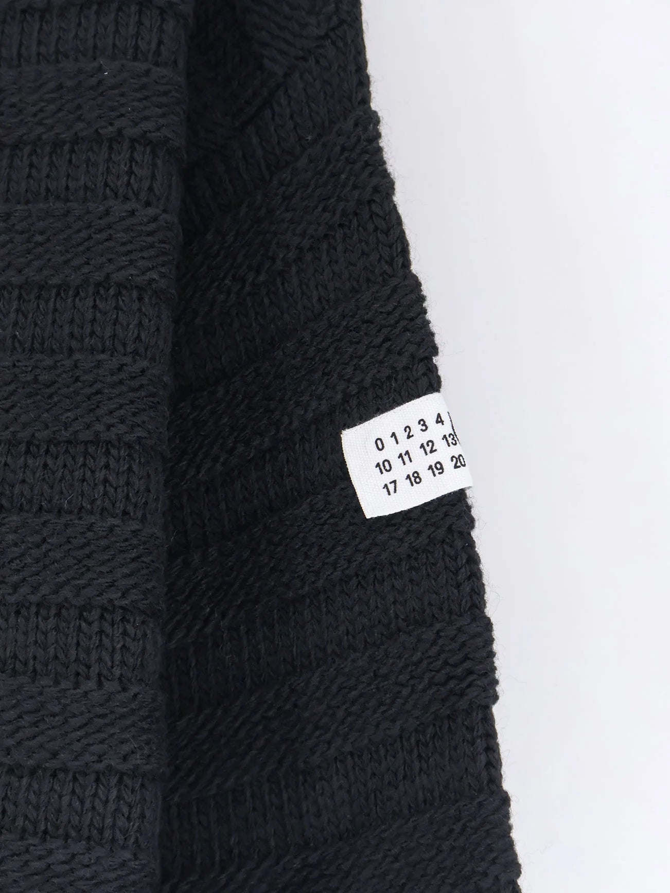 Destroyed effect wool blend sweater