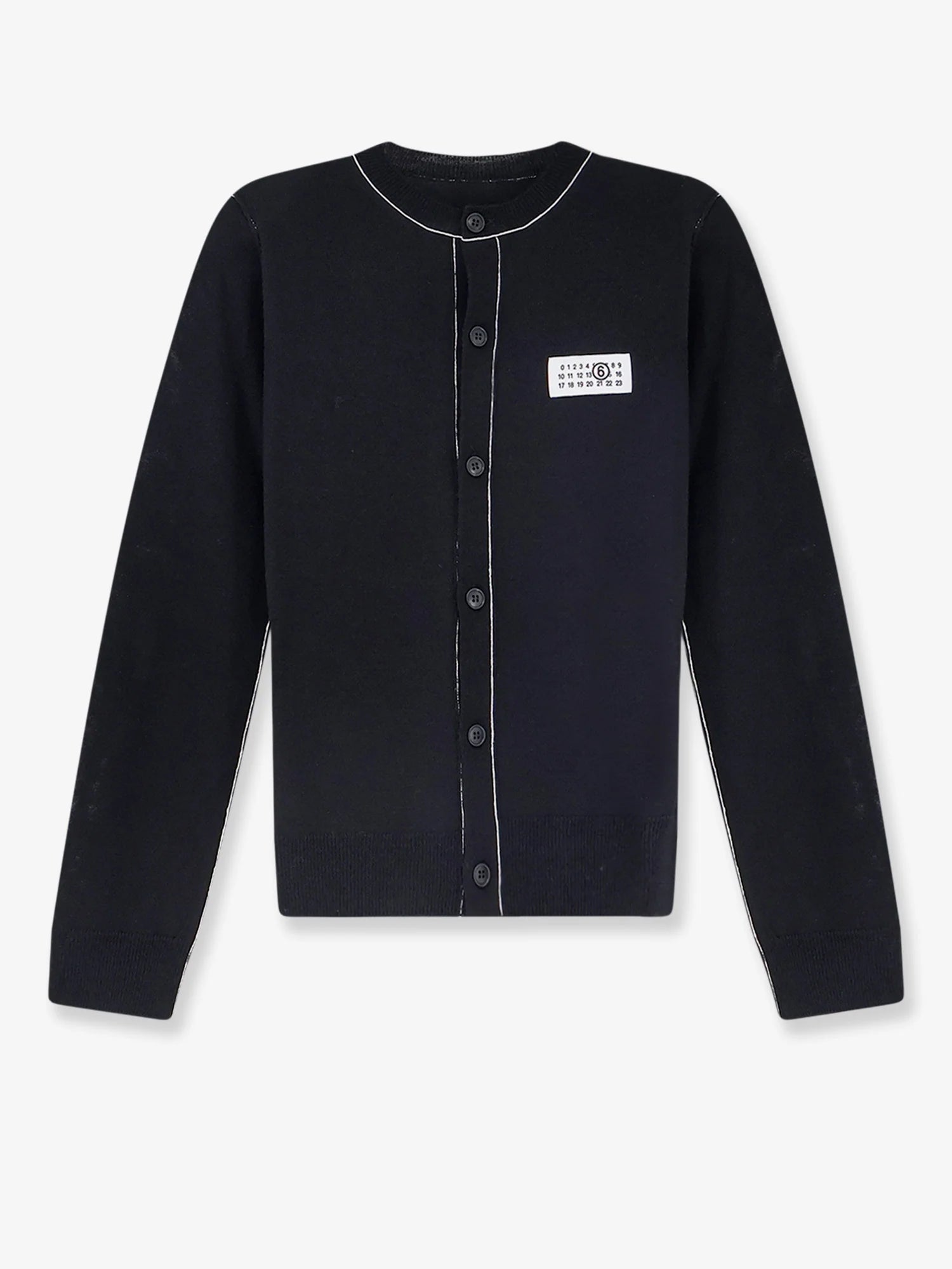 Wool blend cardigan with front Numeric detail