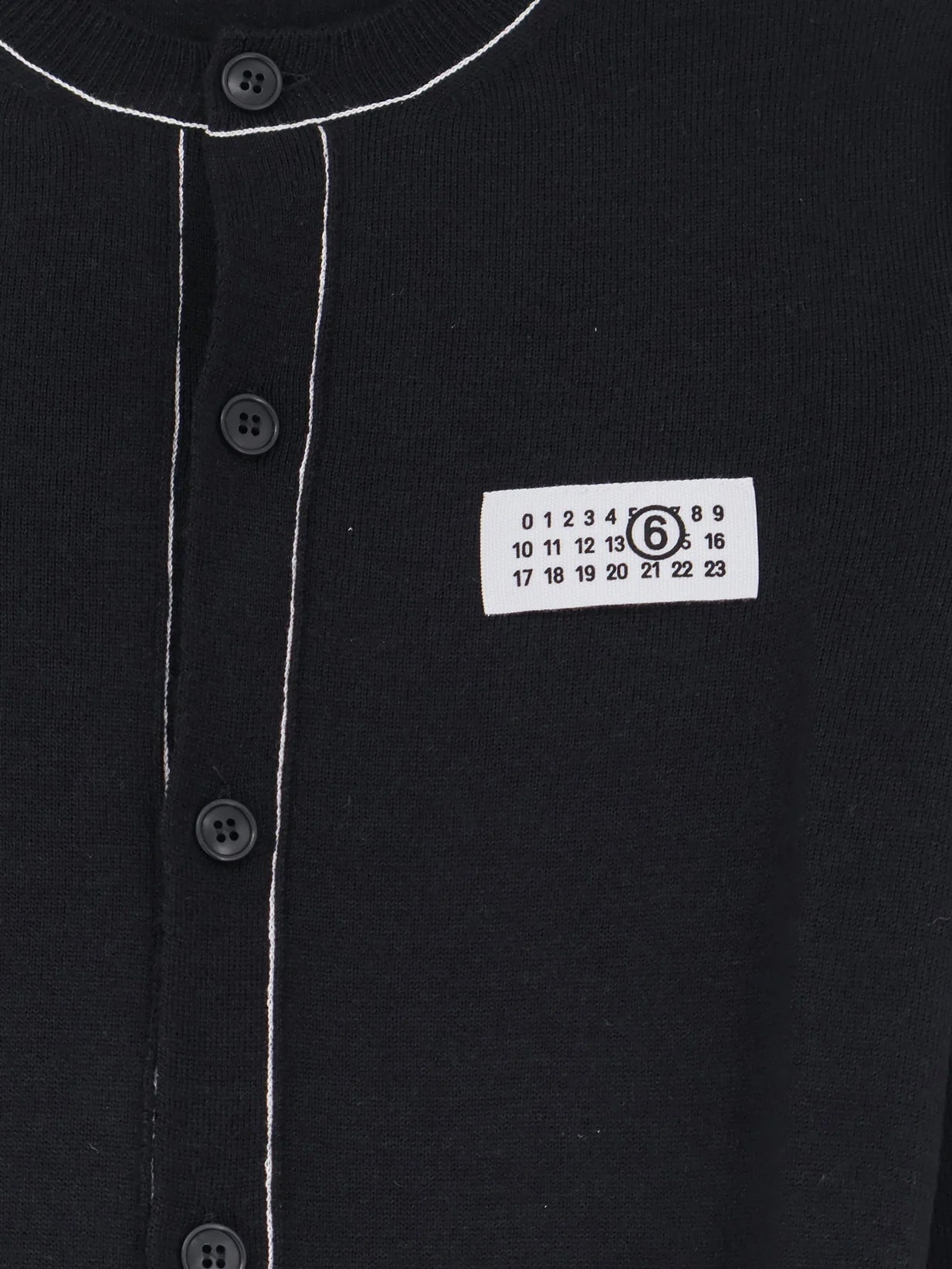 Wool blend cardigan with front Numeric detail