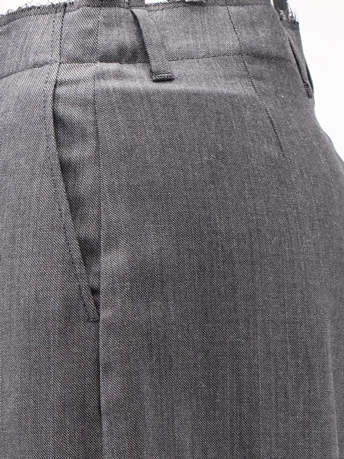 Virgin wool and cotton trousers