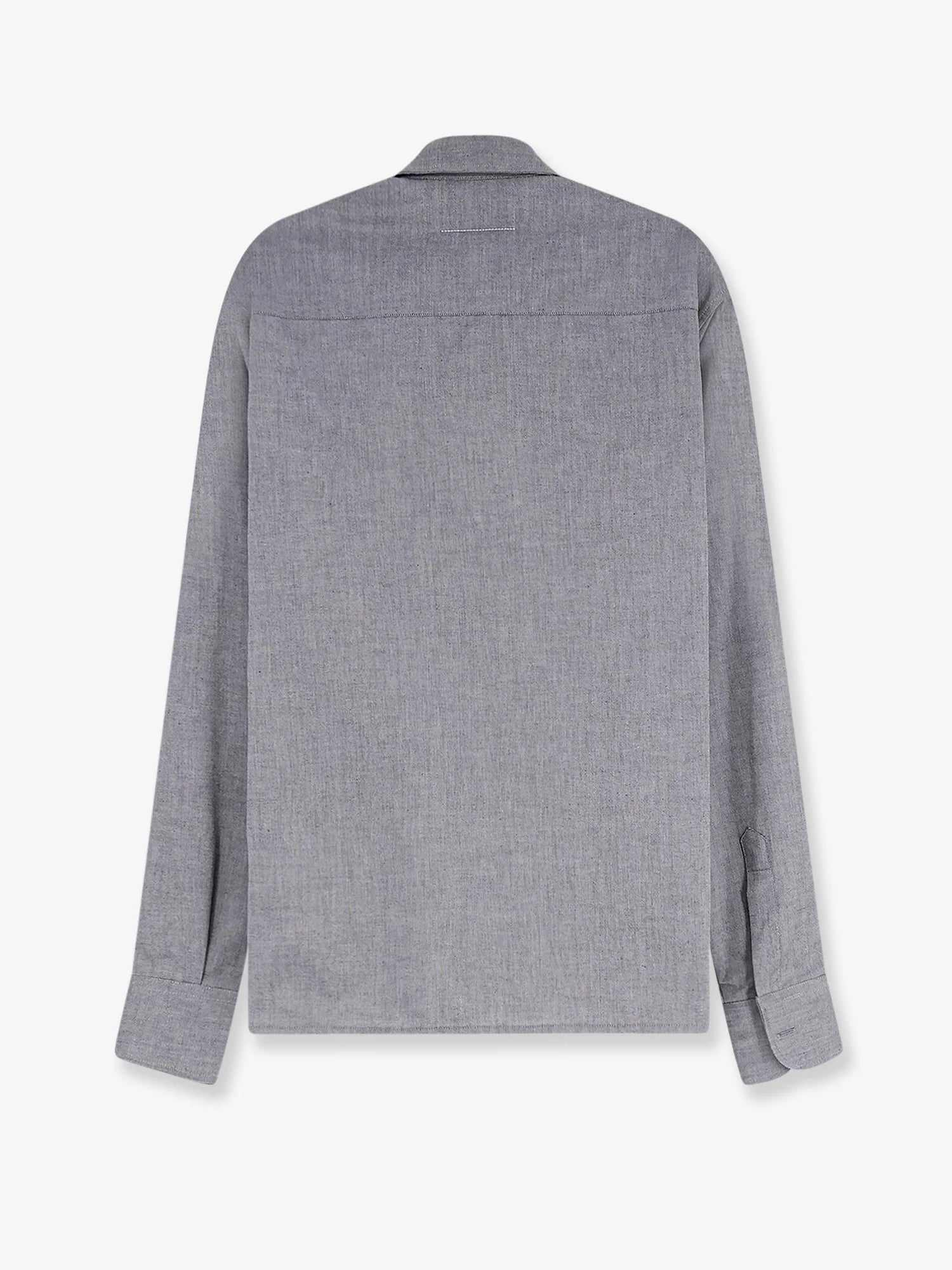 Cotton shirt with zip