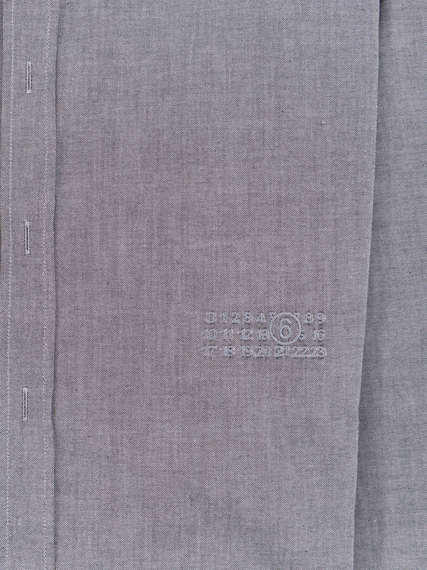 Cotton shirt with zip