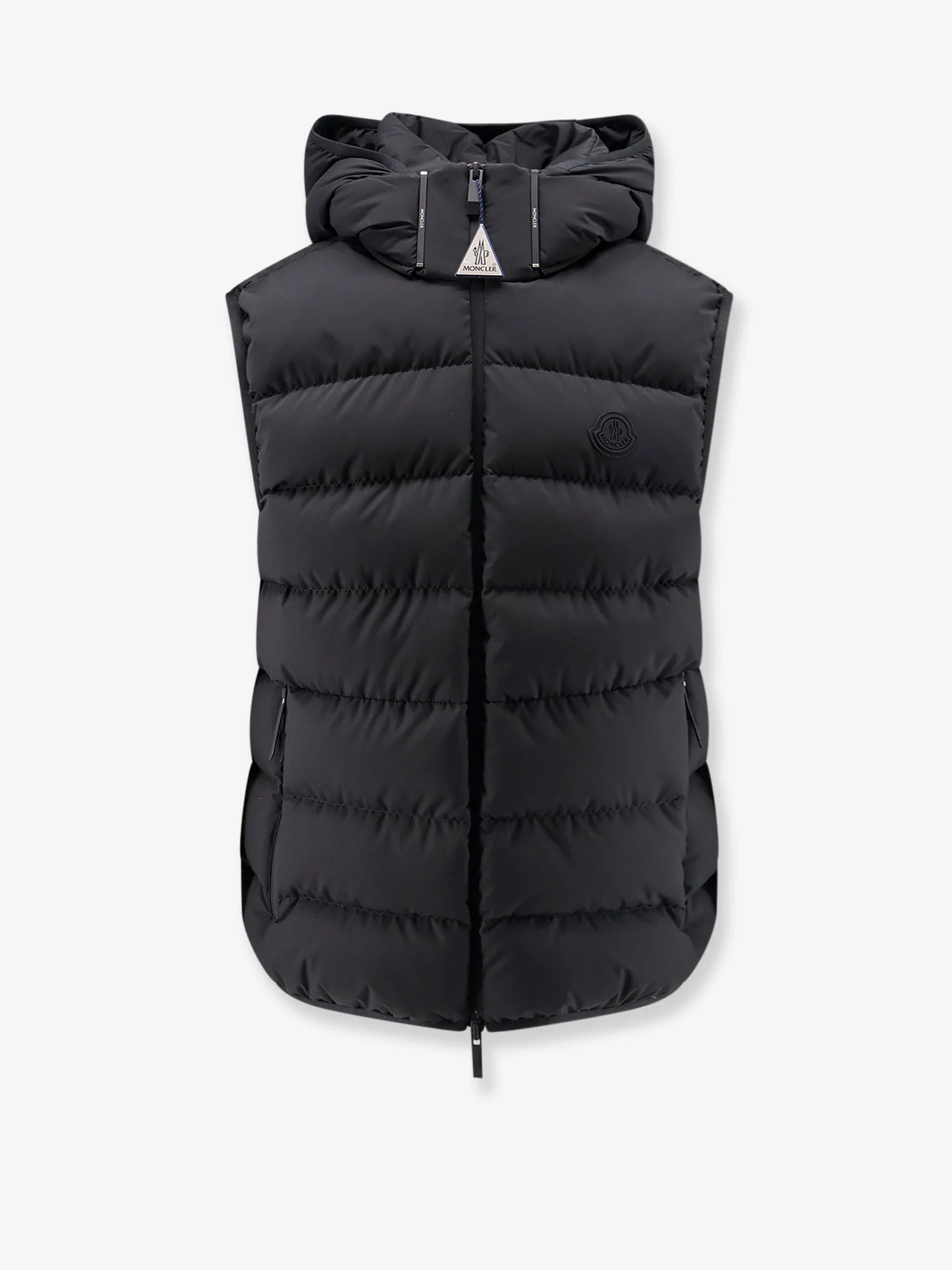 Arinella Matt Black sleeveless down jacket