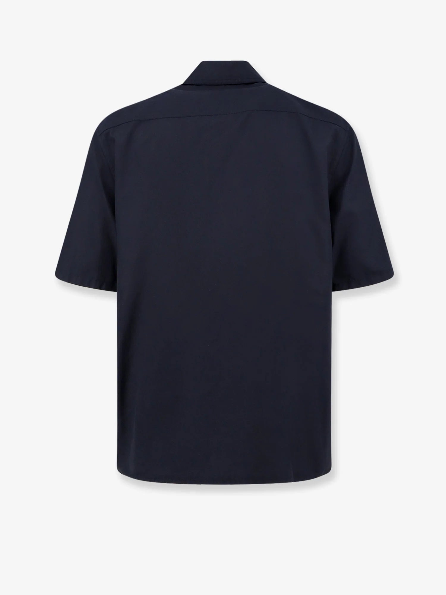 Cotton blend shirt with zip