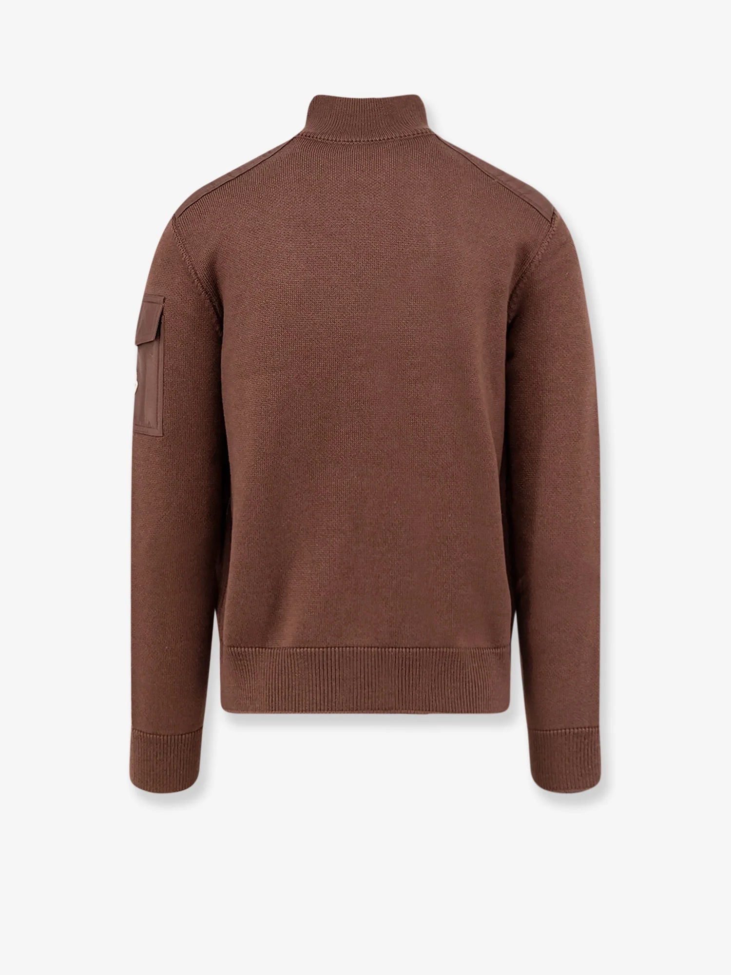 Virgin wool cardigan with Logo patch