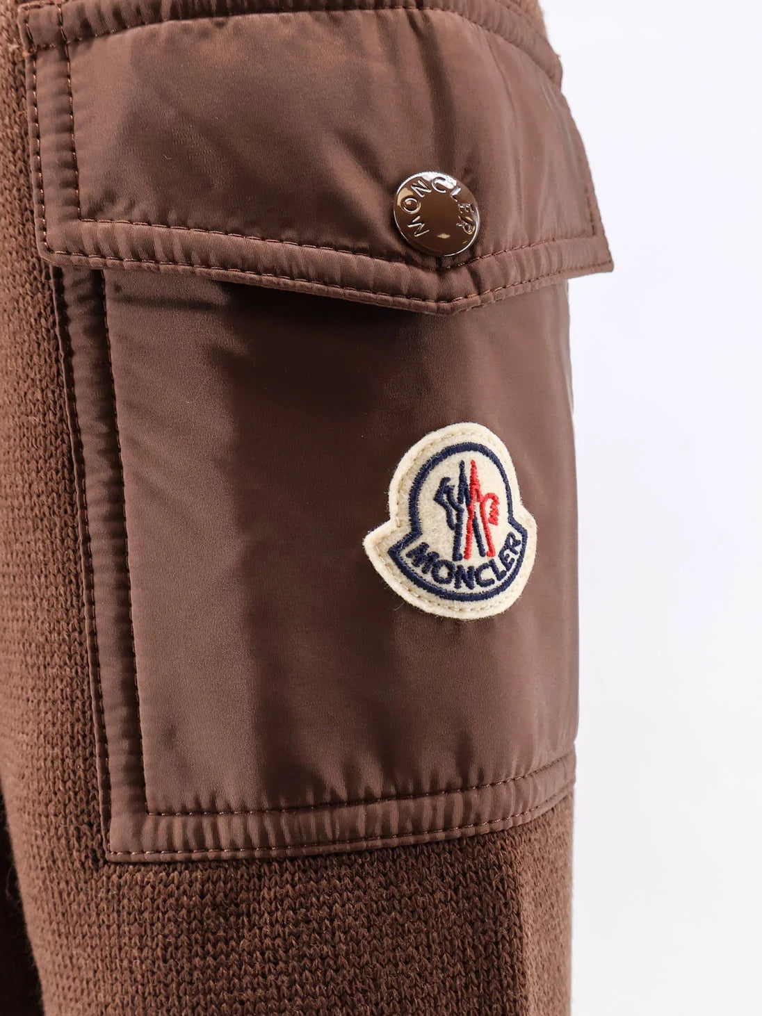 Virgin wool cardigan with Logo patch