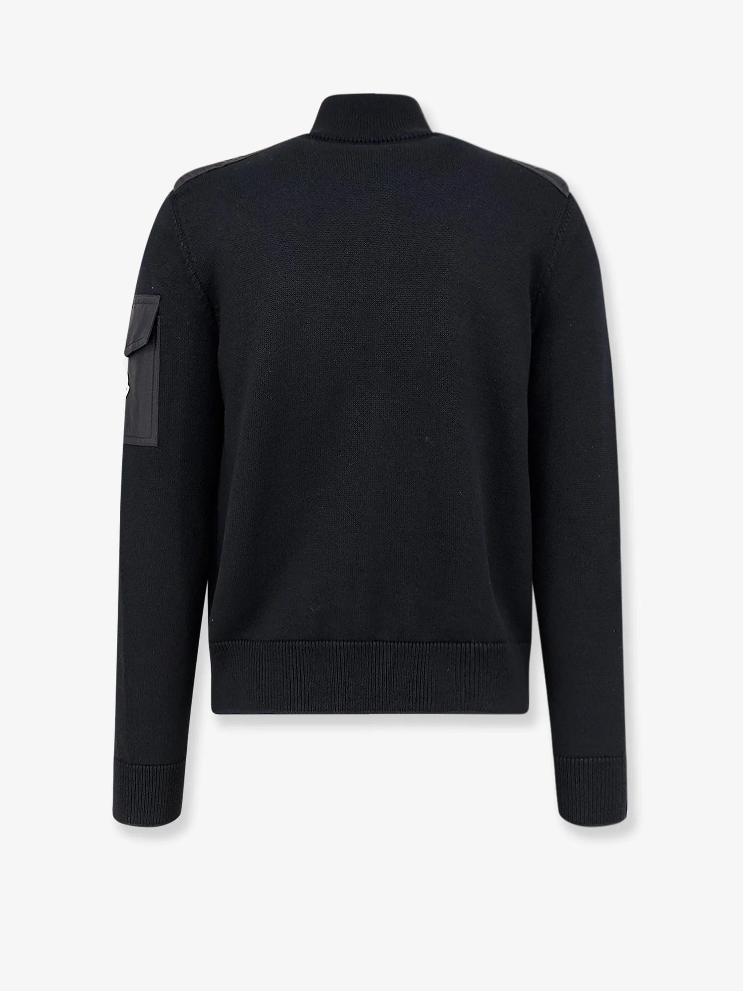 Virgin wool cardigan with Logo patch
