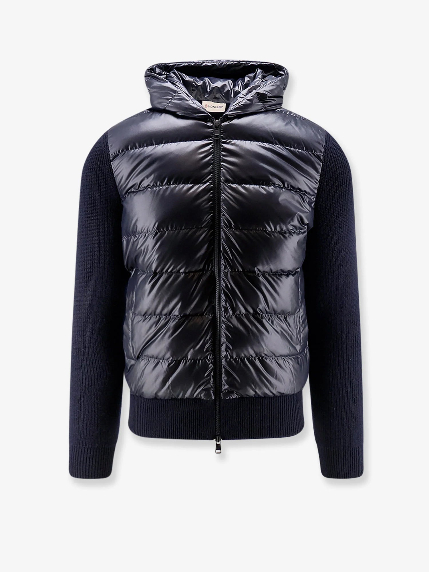 Down Jacket with virgin wool inserts