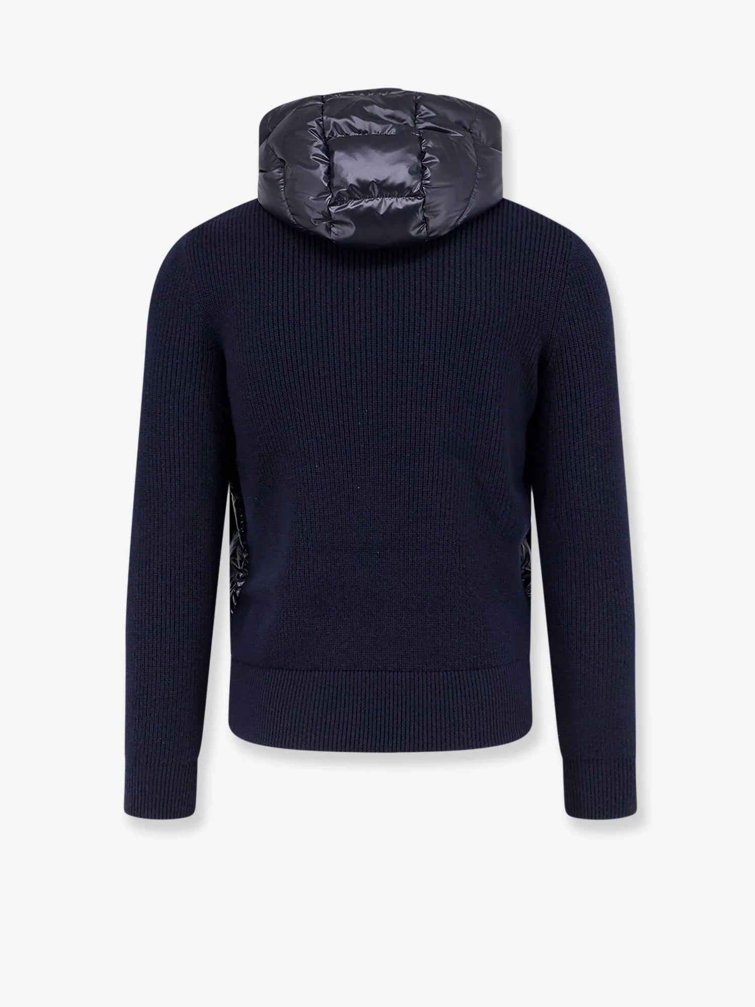 Down Jacket with virgin wool inserts