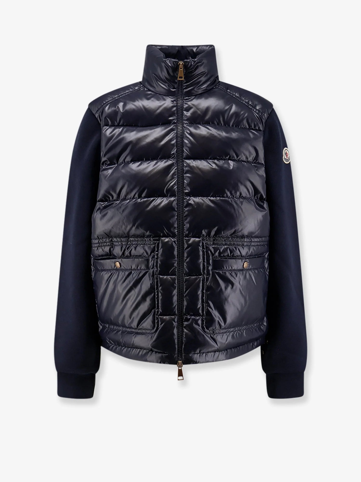 Padded jacket with fabric details